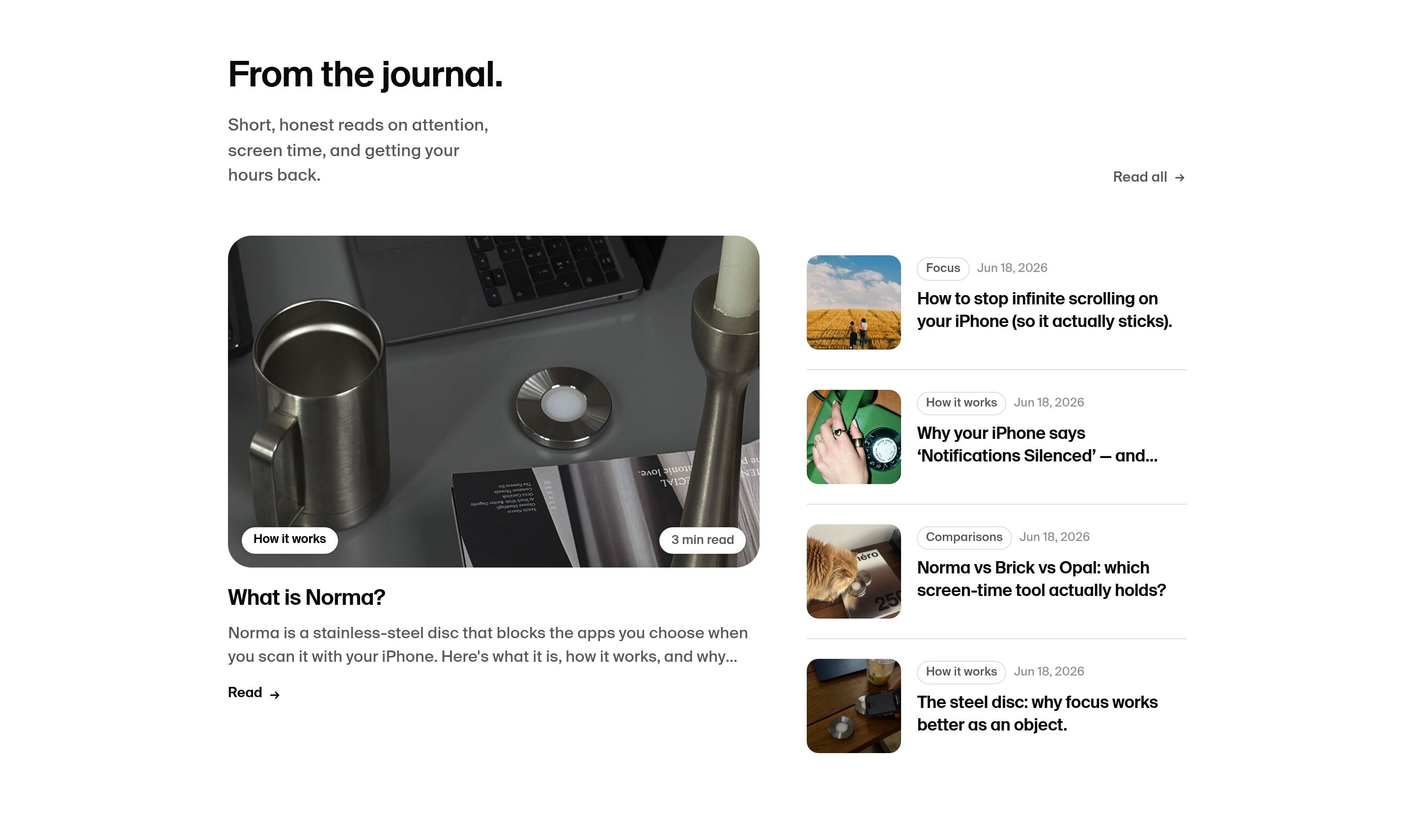 Norma Blog design