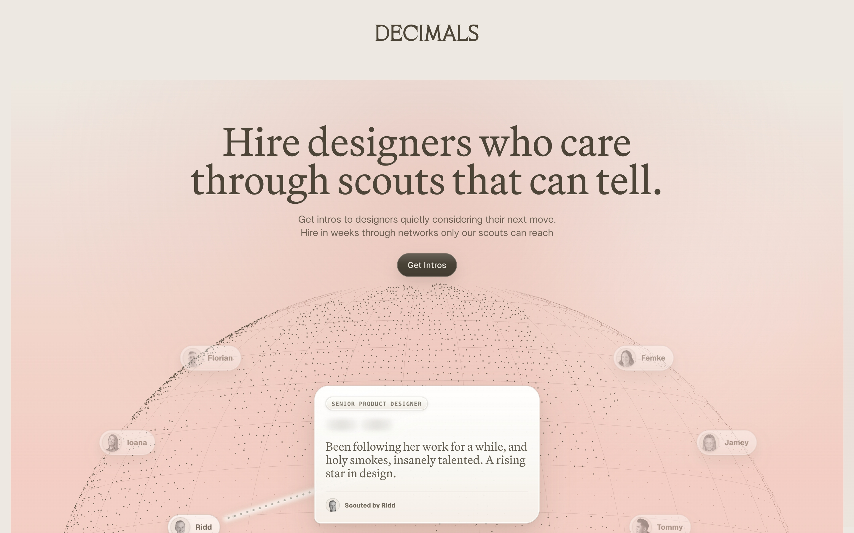 Decimals Hero design