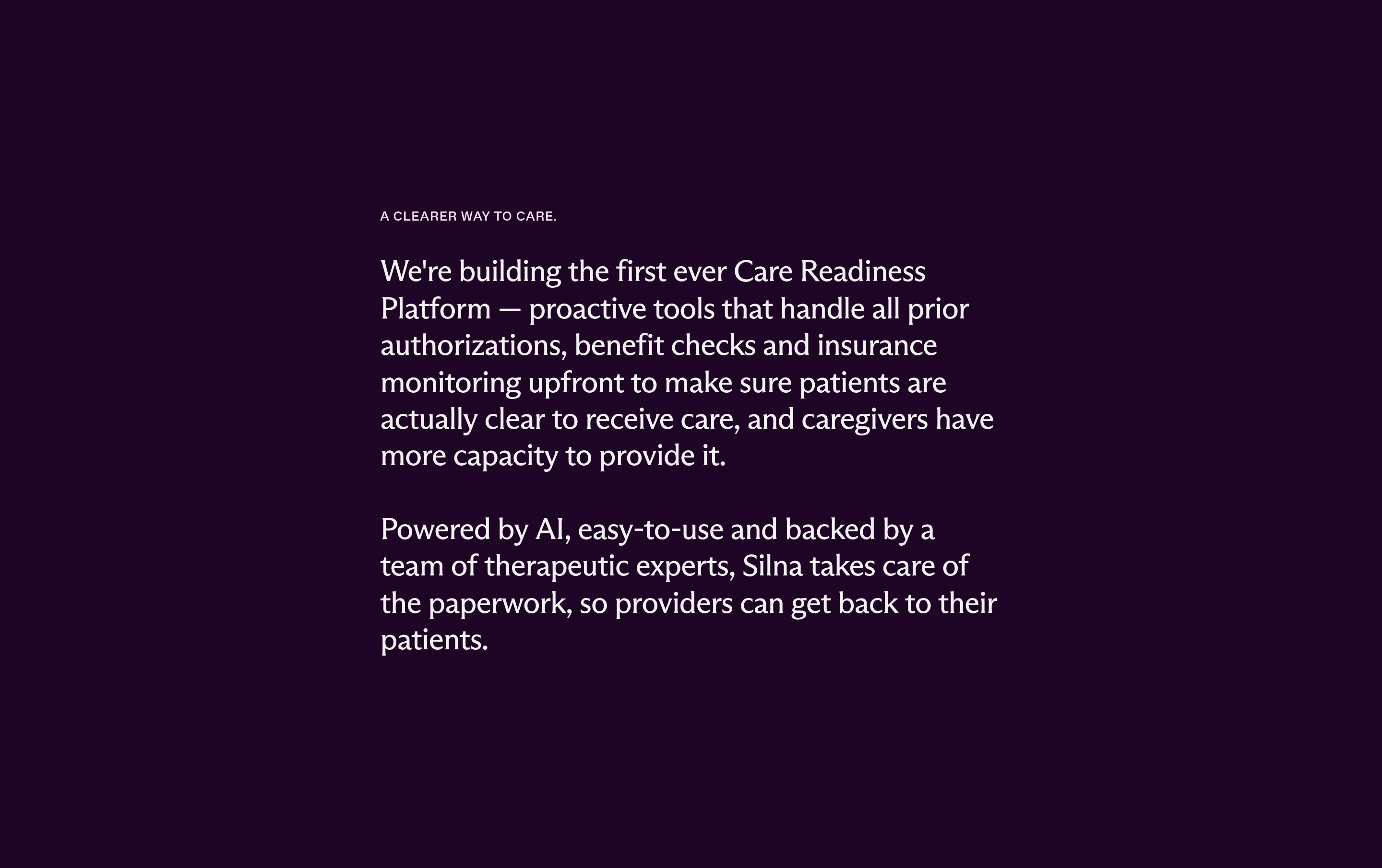 Silna Health Value Proposition design