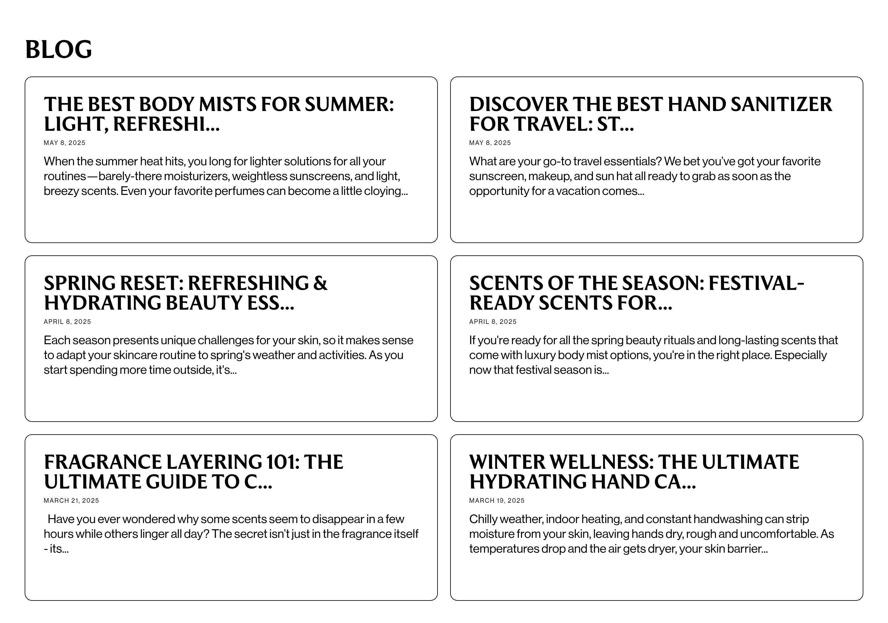 Touchland Blog design