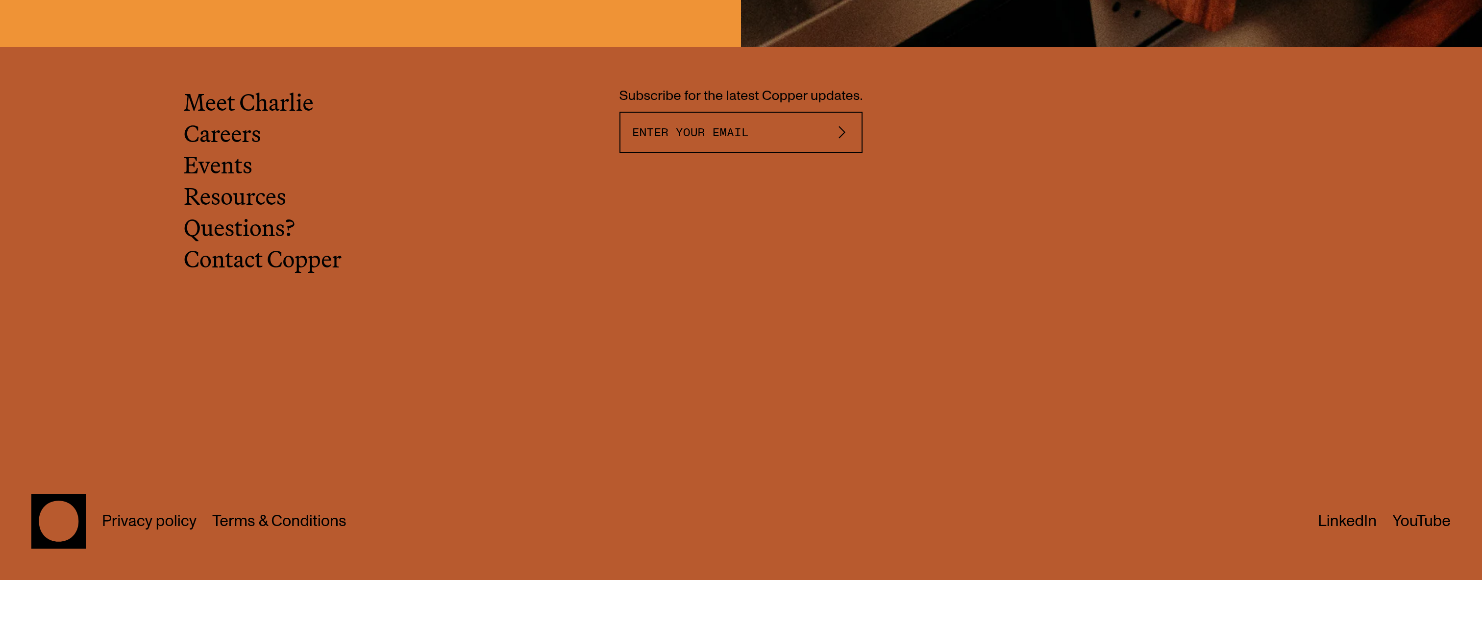 Copper Newsletter design