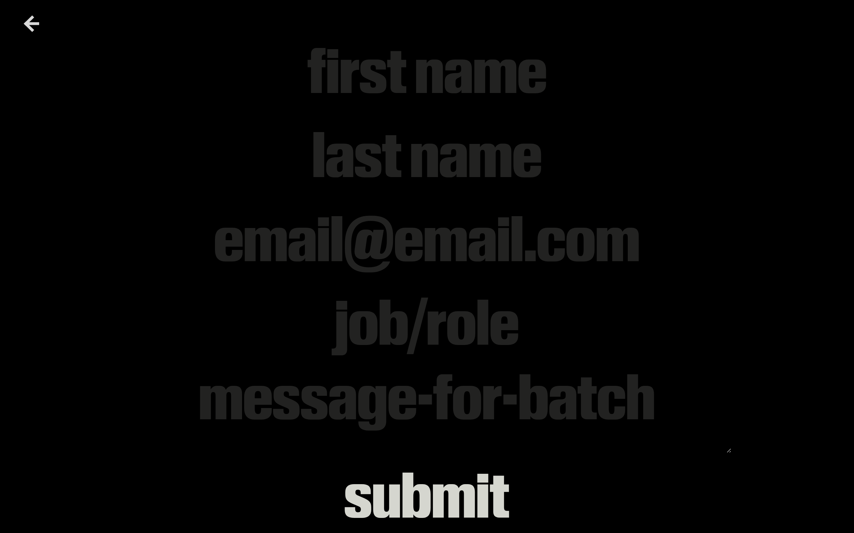 Batch Contact design