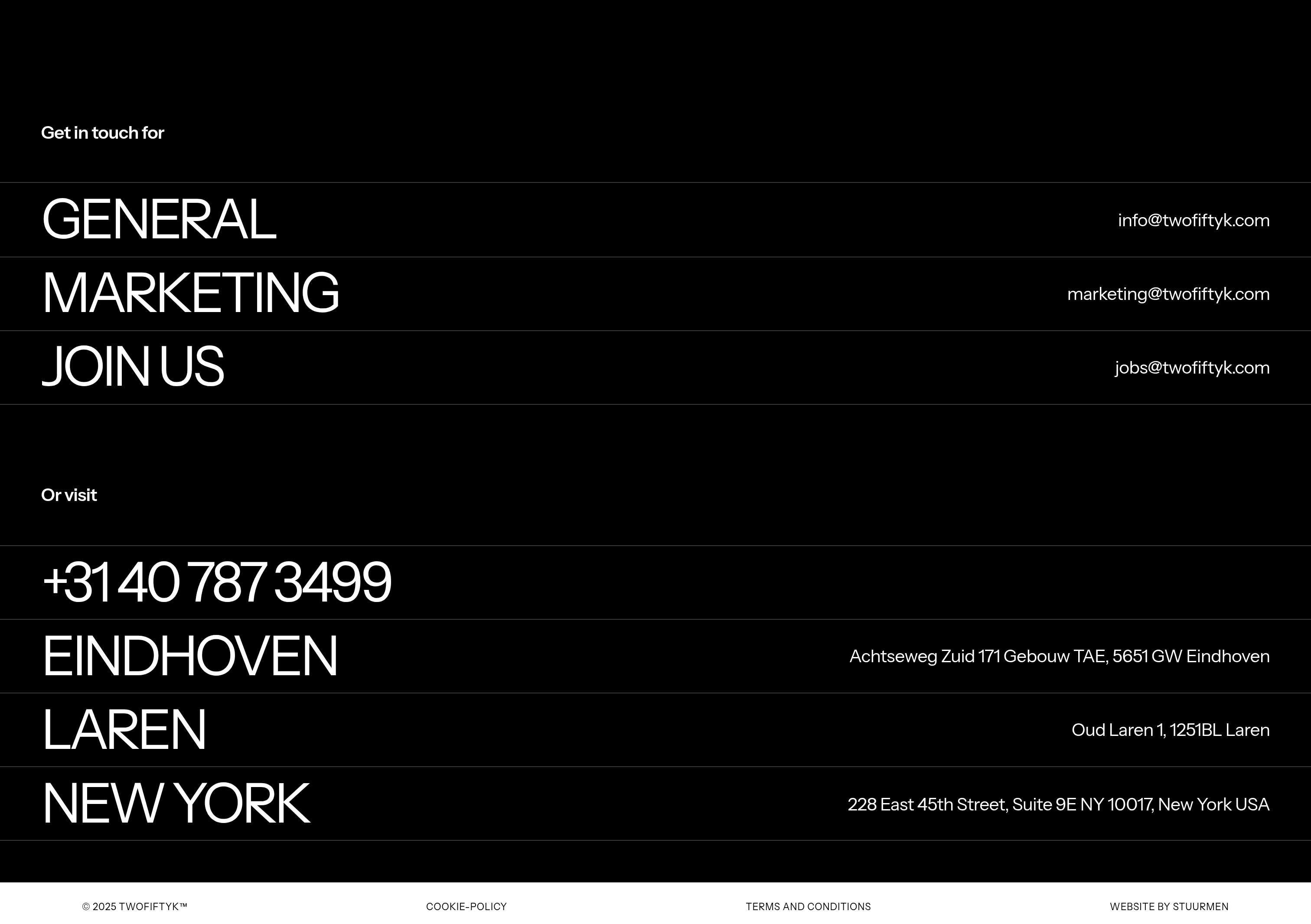 TwoFiftyK Call to Action design