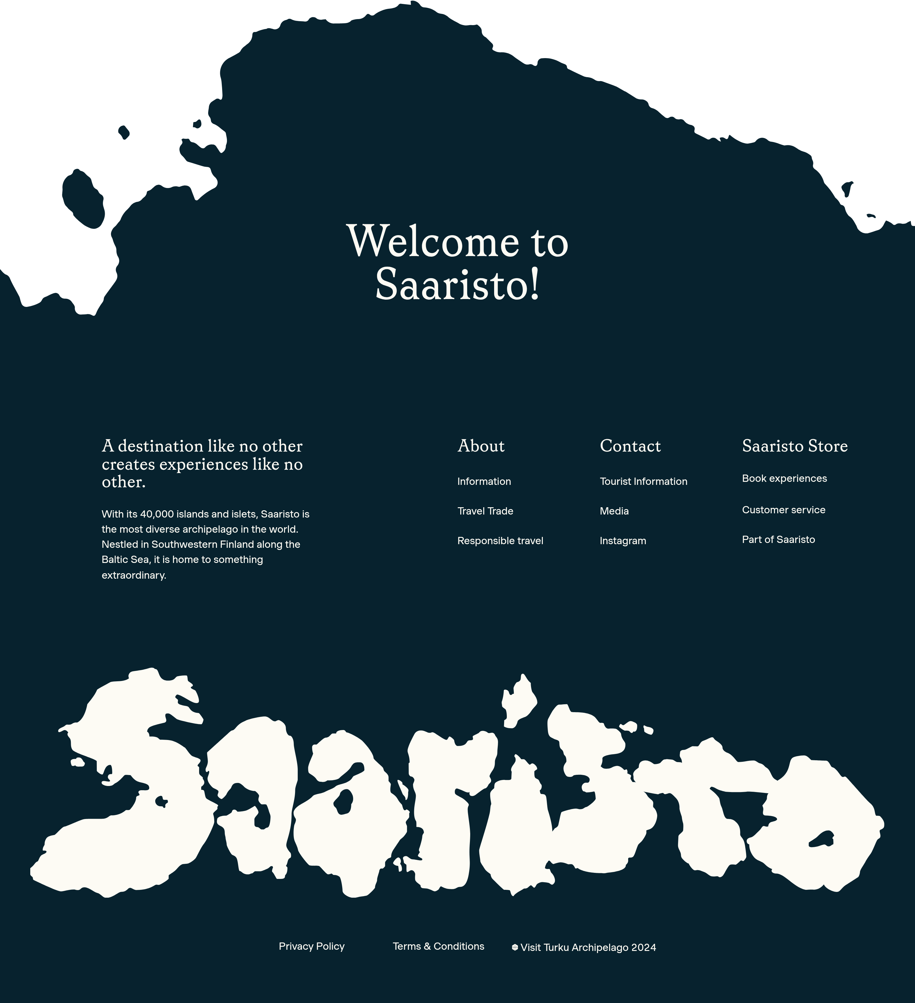 Saaristo Footer design