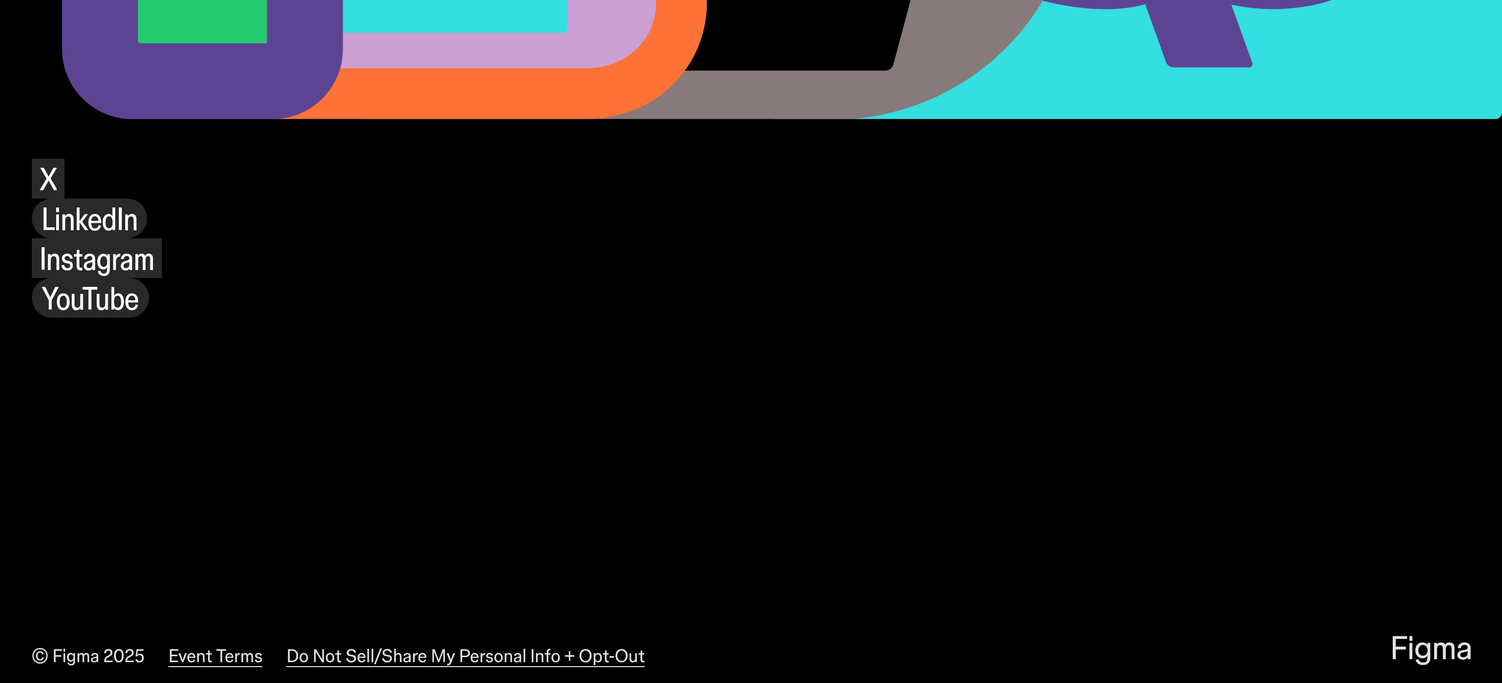 Figma Config 2025 Footer design