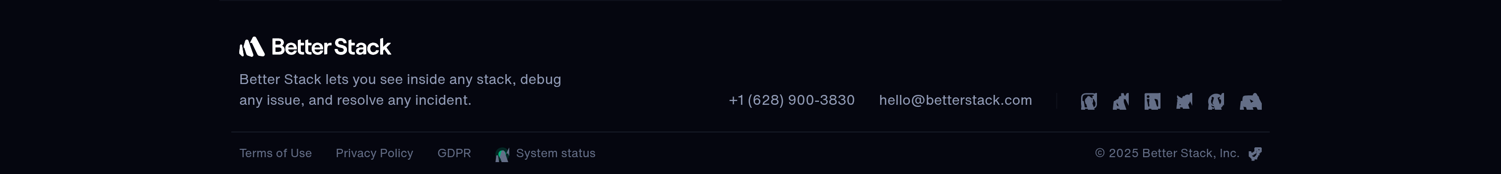 Better Stack Footer design