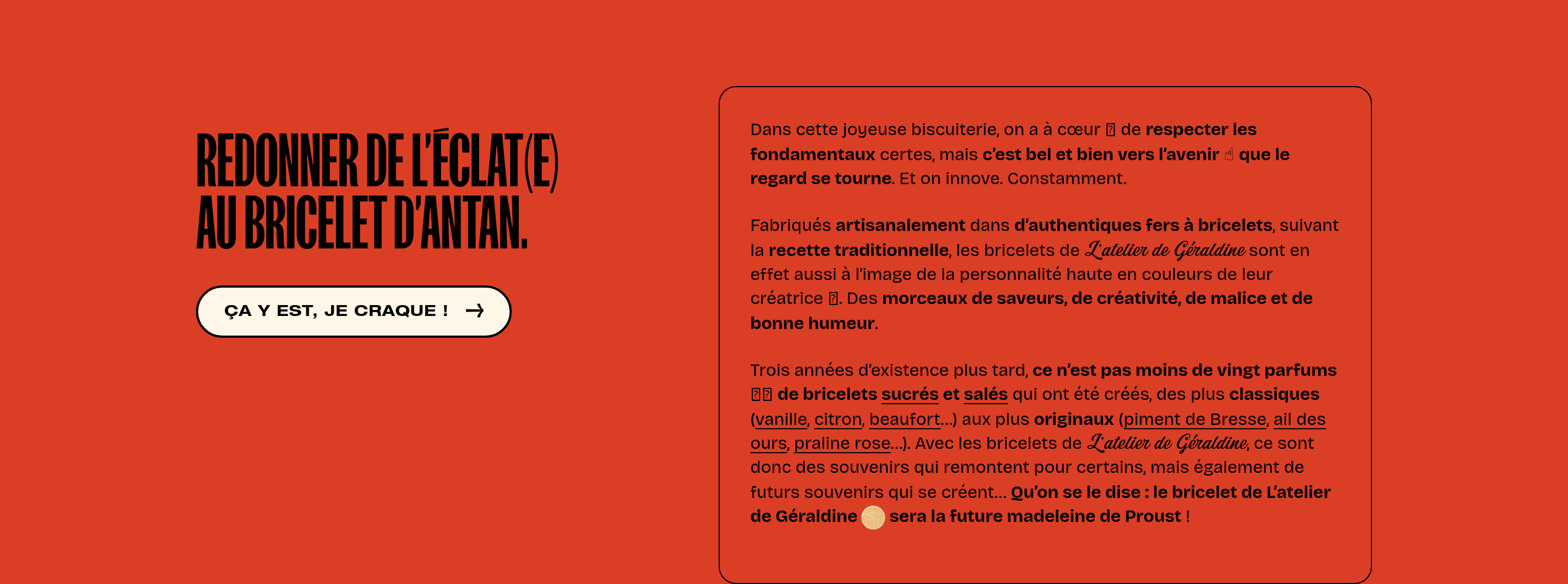 L'Atelier de Geraldine Value Proposition design