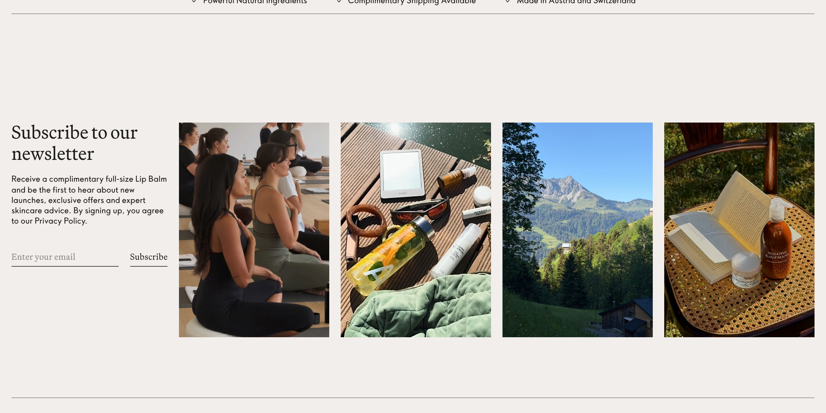 Susanne Kaufmann Newsletter design