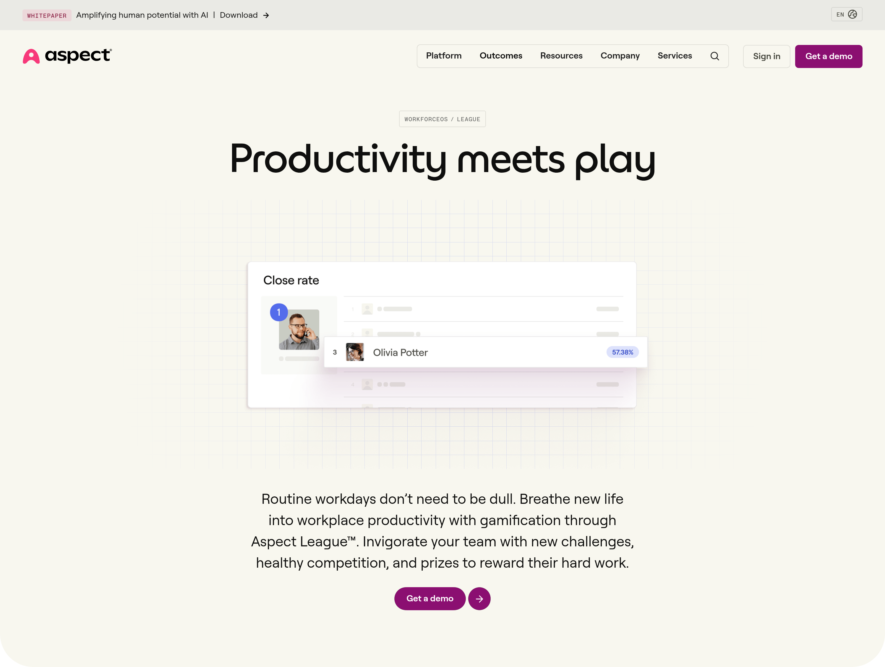 Aspect Header design