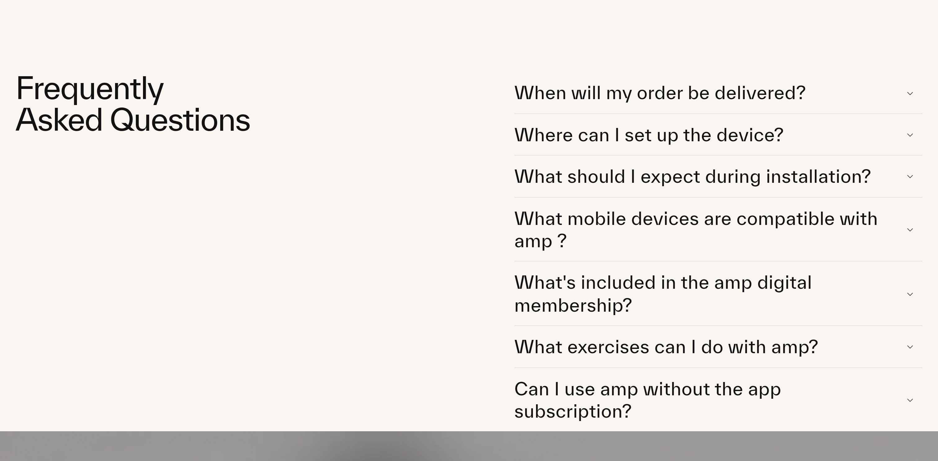 Amp FAQ design