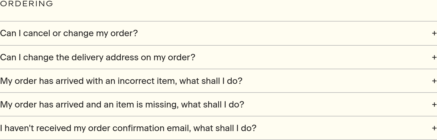 Ensu FAQ design