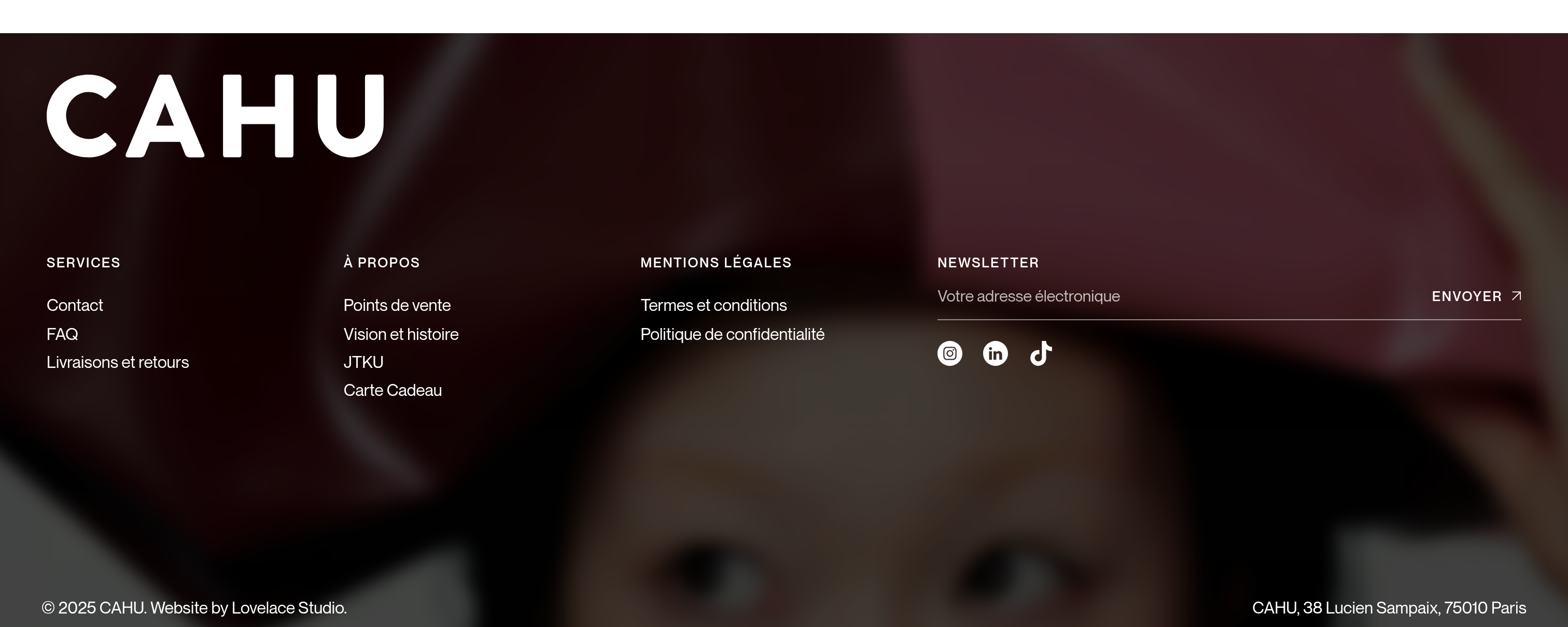 Cahu Footer design