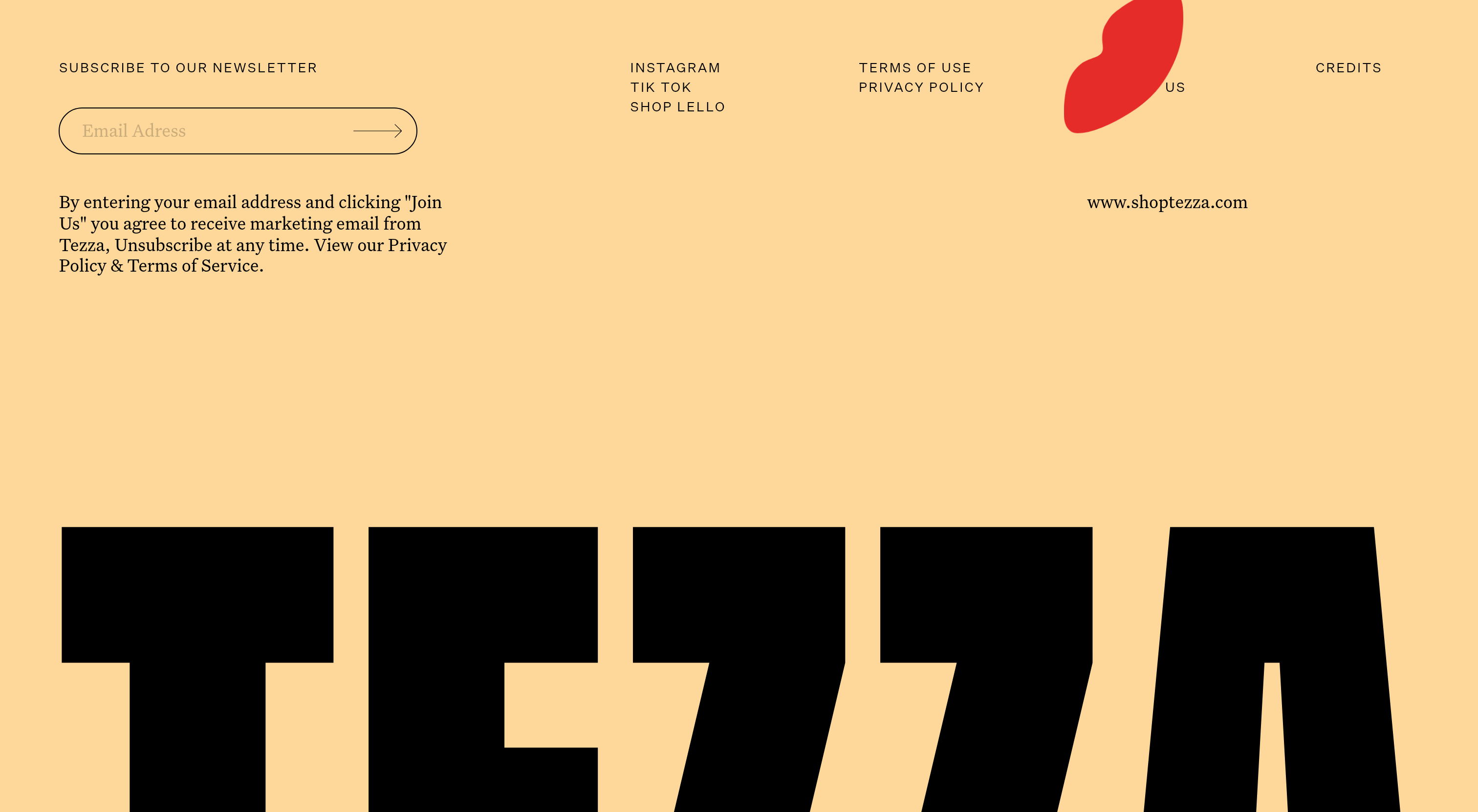 Tezza Footer design