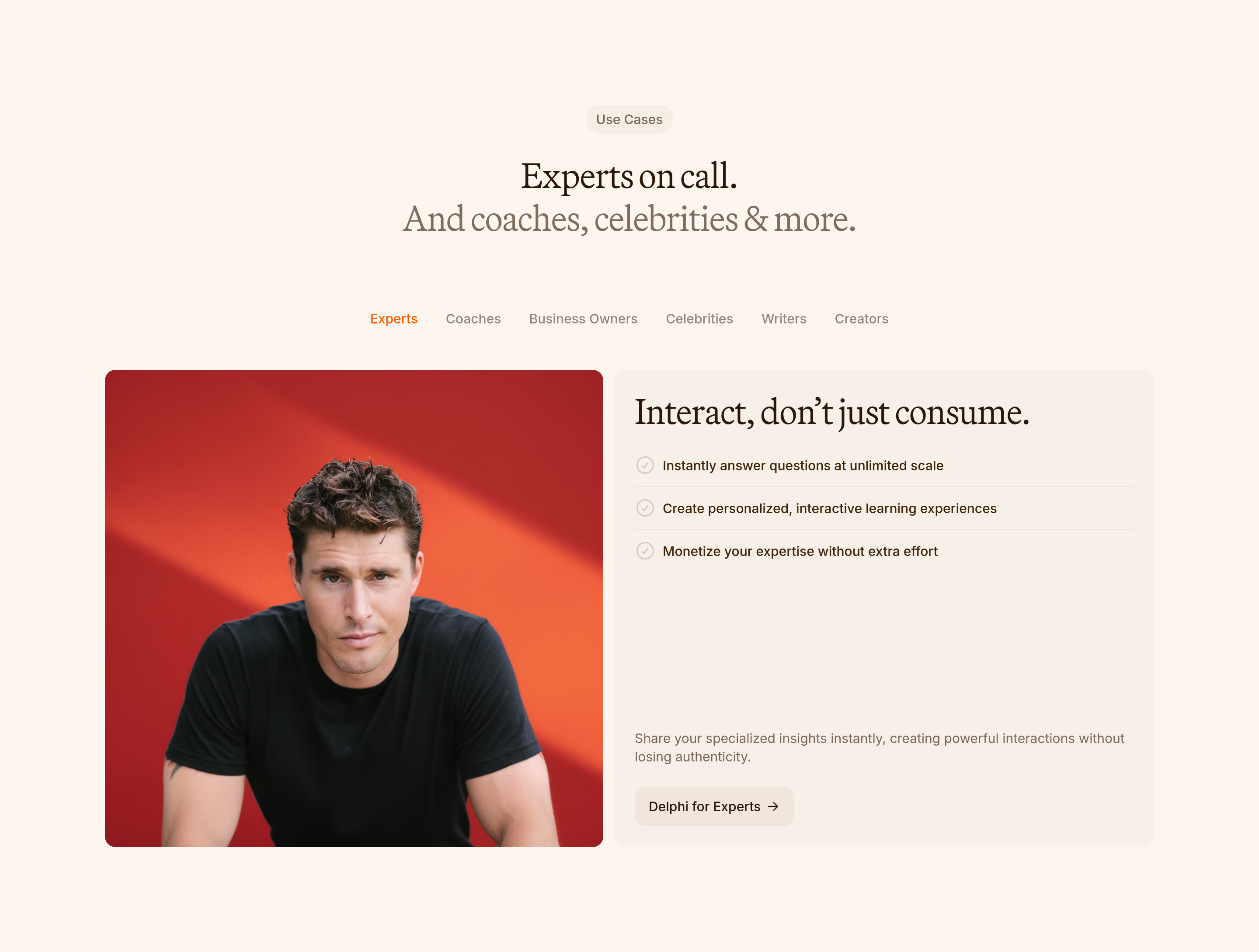 Delphi Use Cases design