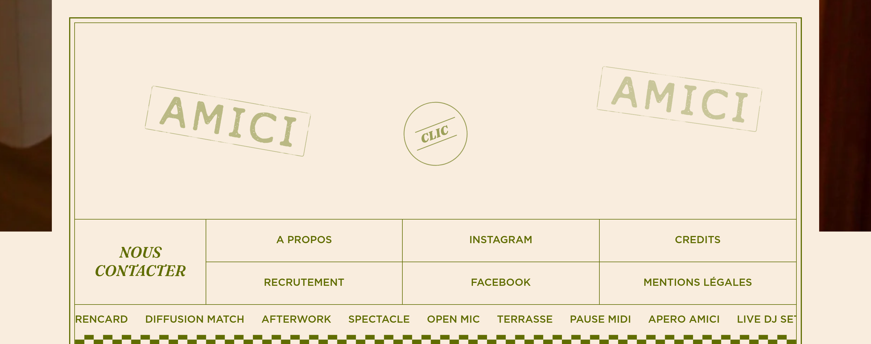 Amici Footer design