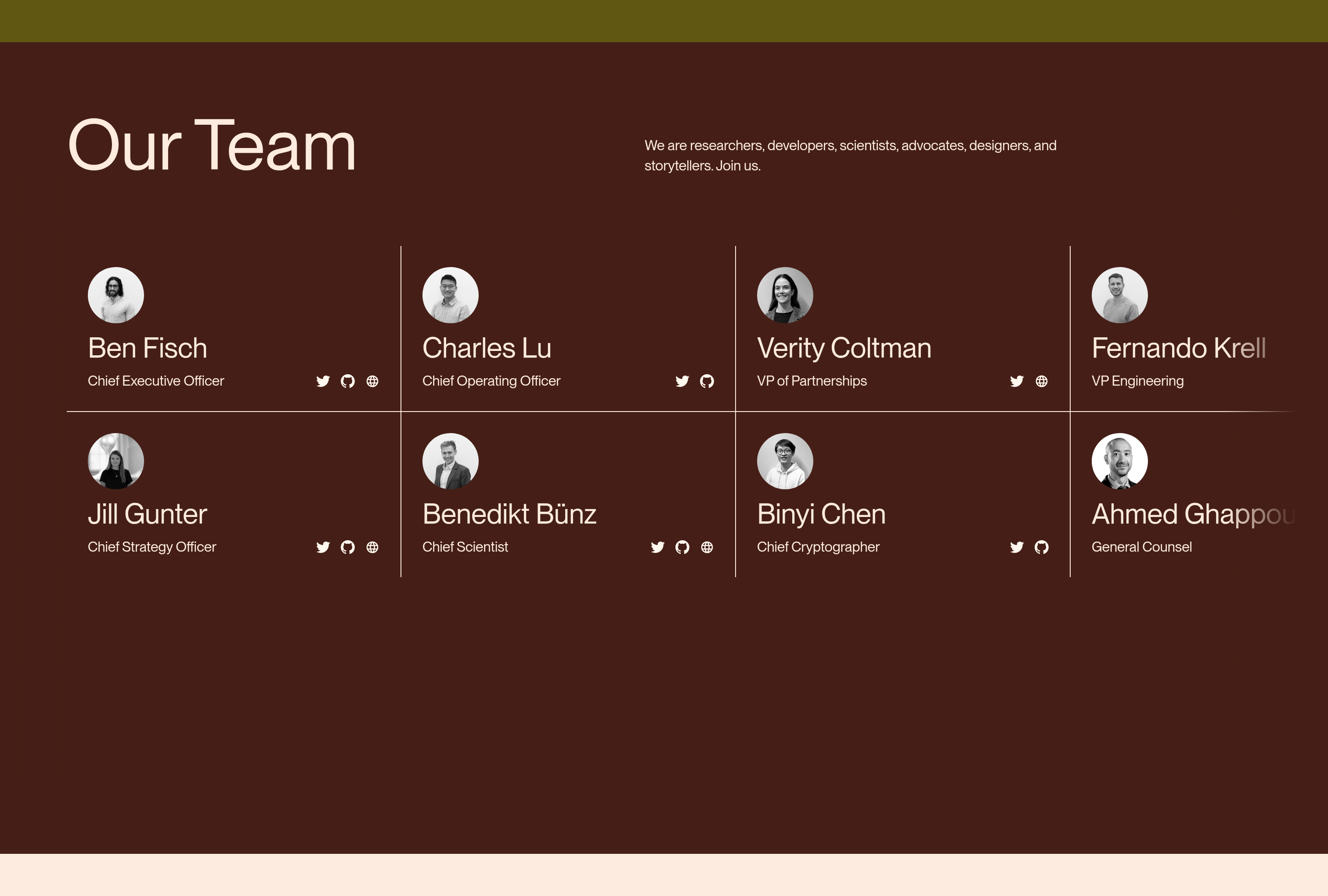 Espresso Systems Team design