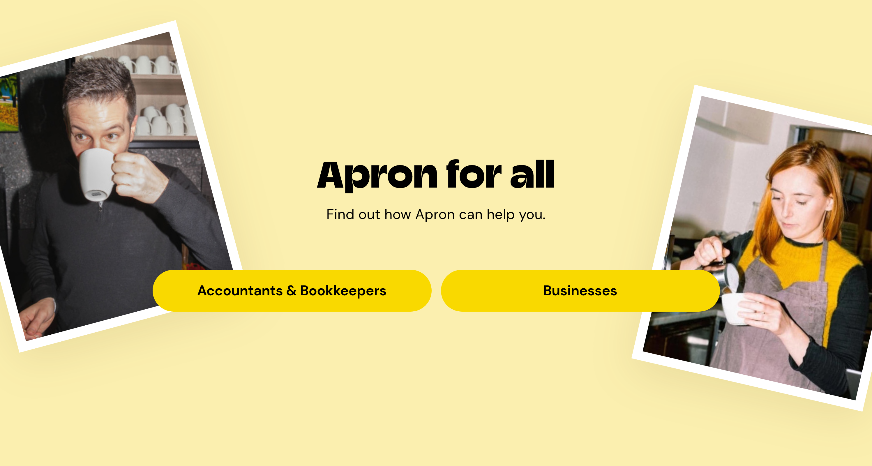 Apron Call to Action design