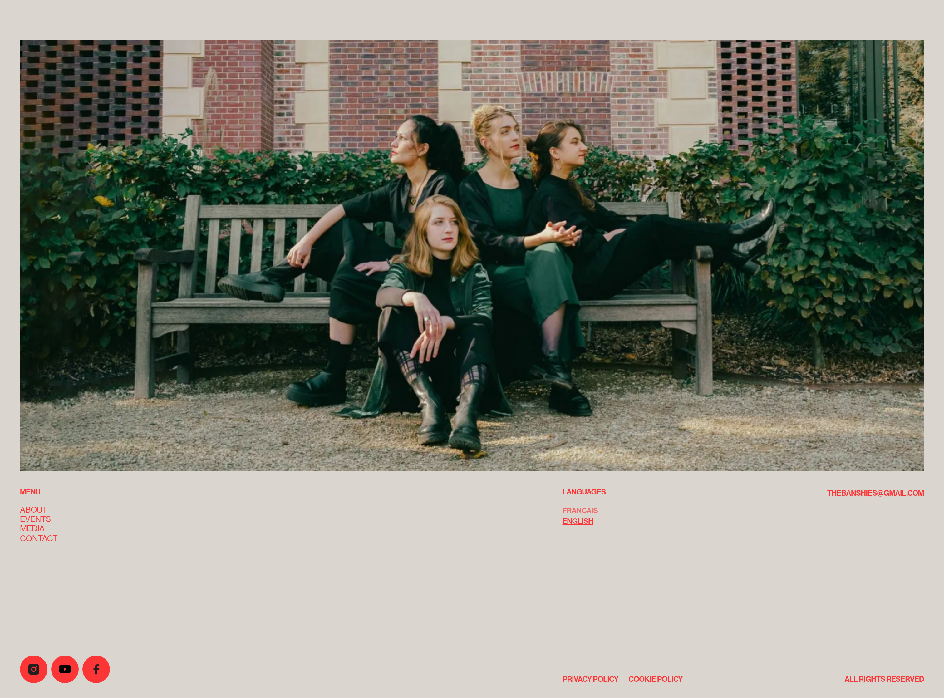 The Banshies Footer design