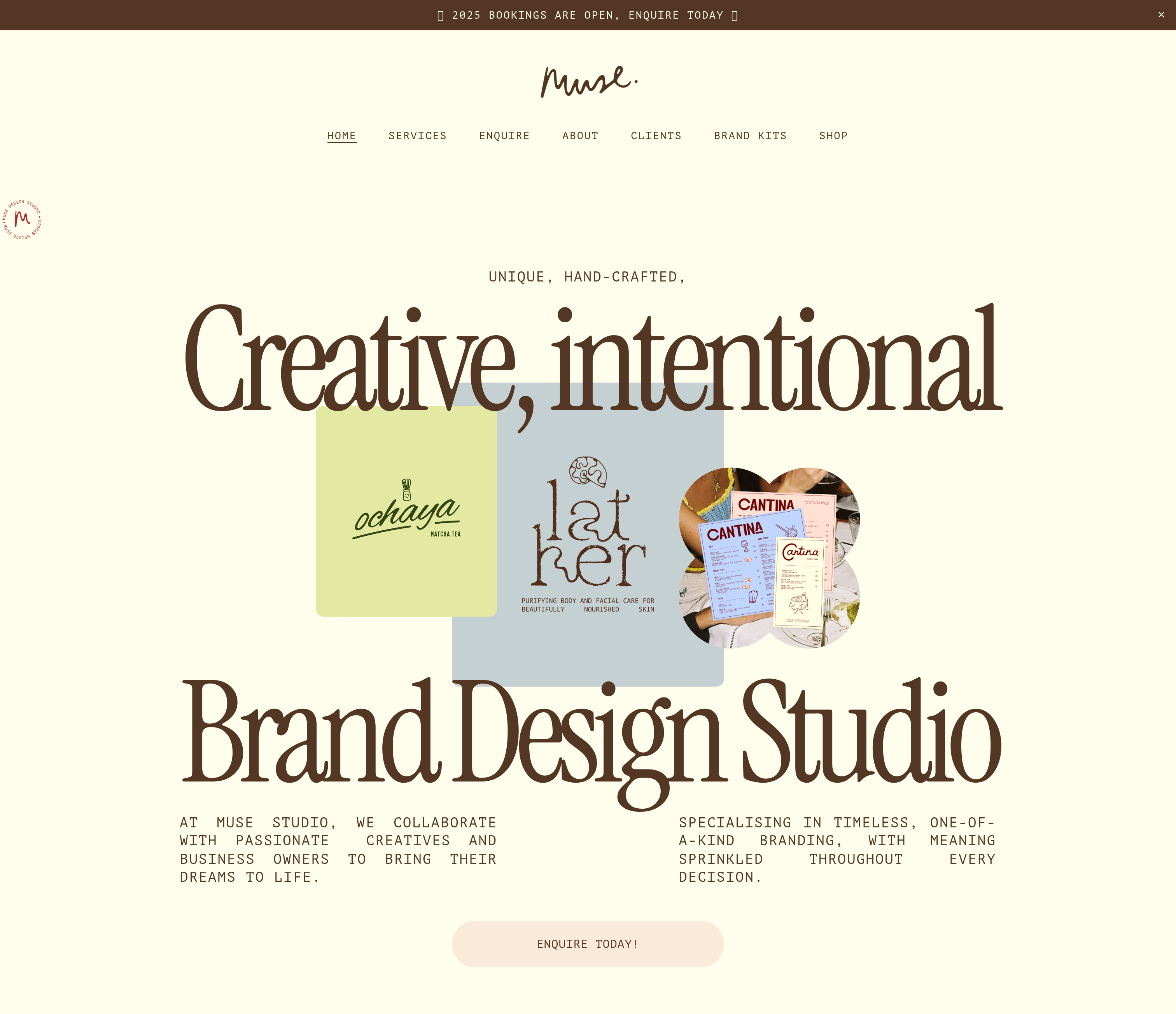 Muse Design Studio Hero design