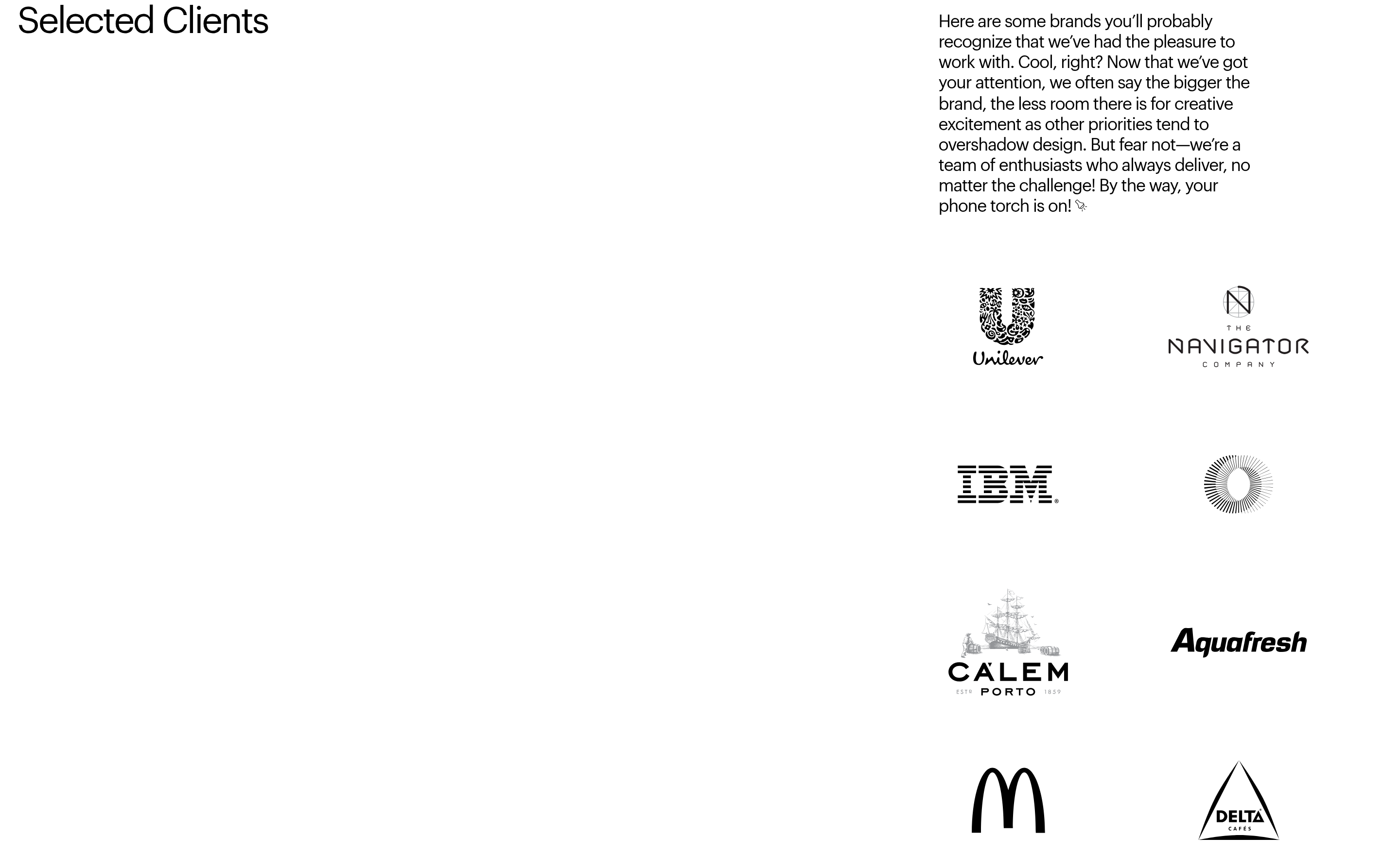 We are Büro Client Logos design