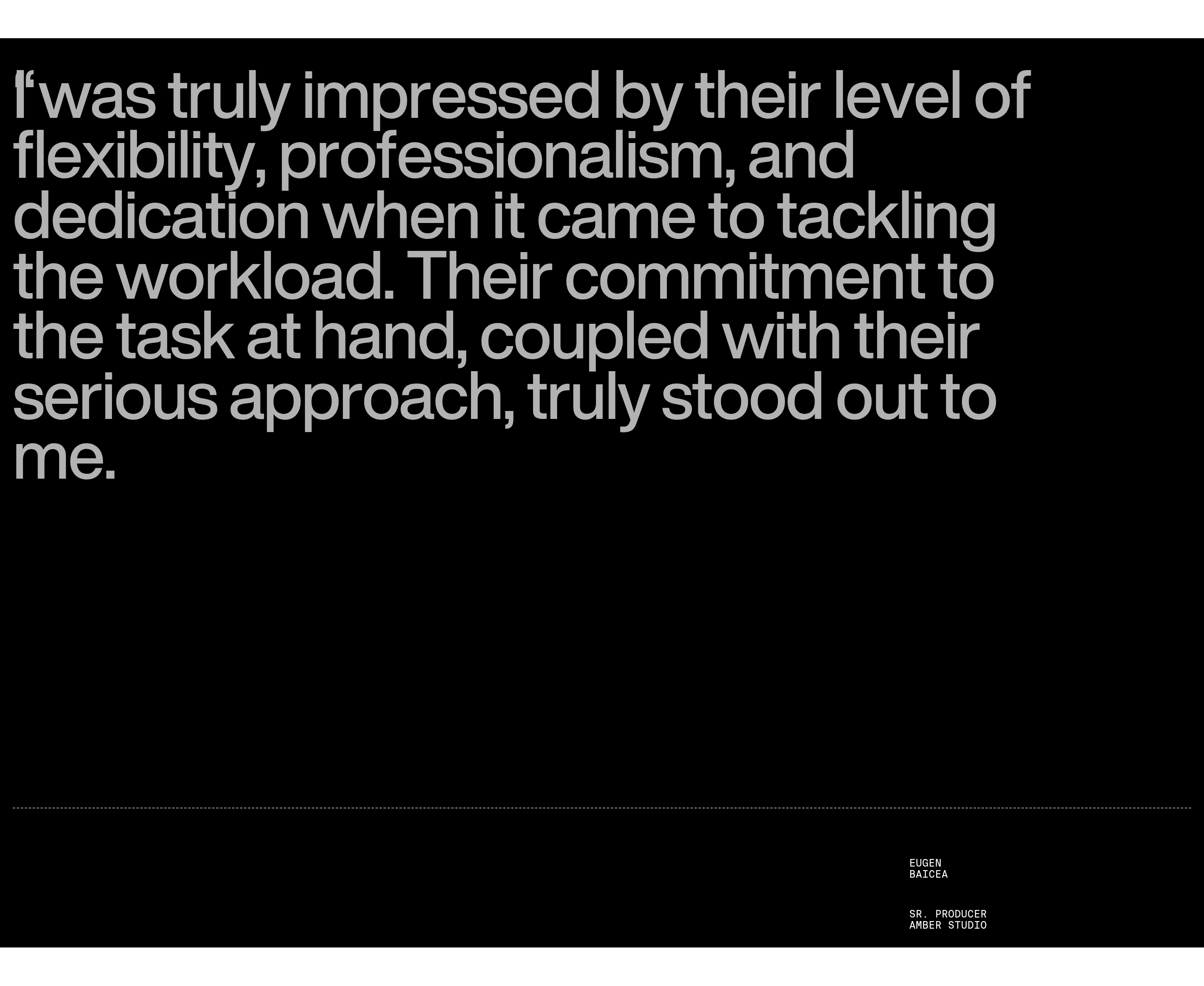 Webisoft Testimonial design