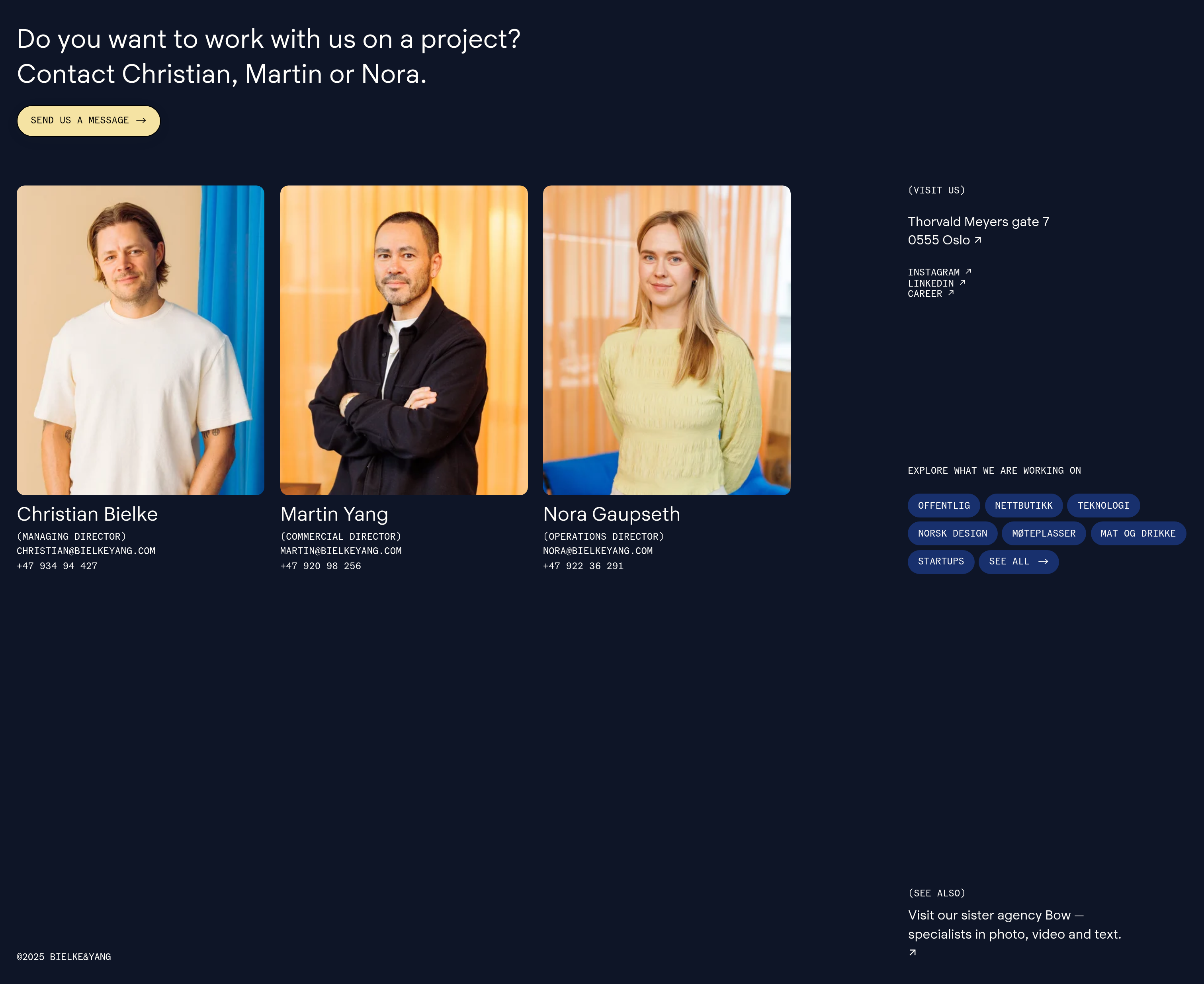 Bielke&Yang Contact design