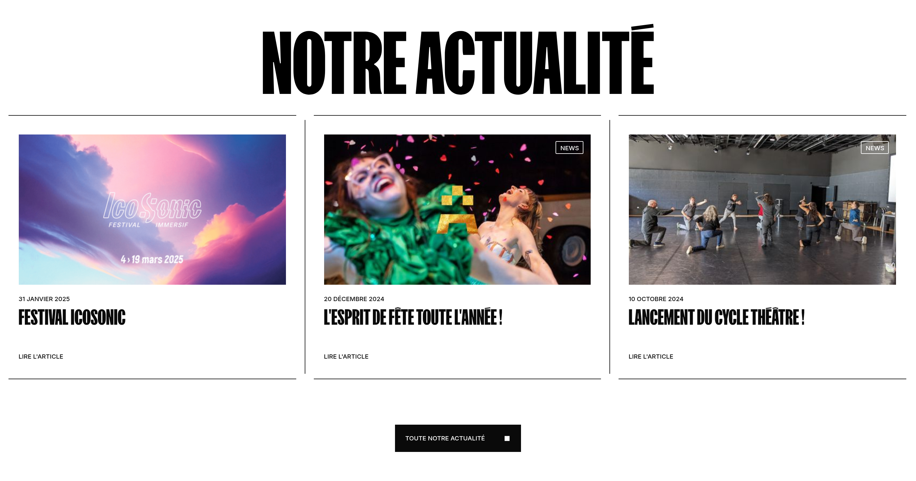 Théâtre-Sénart Articles design