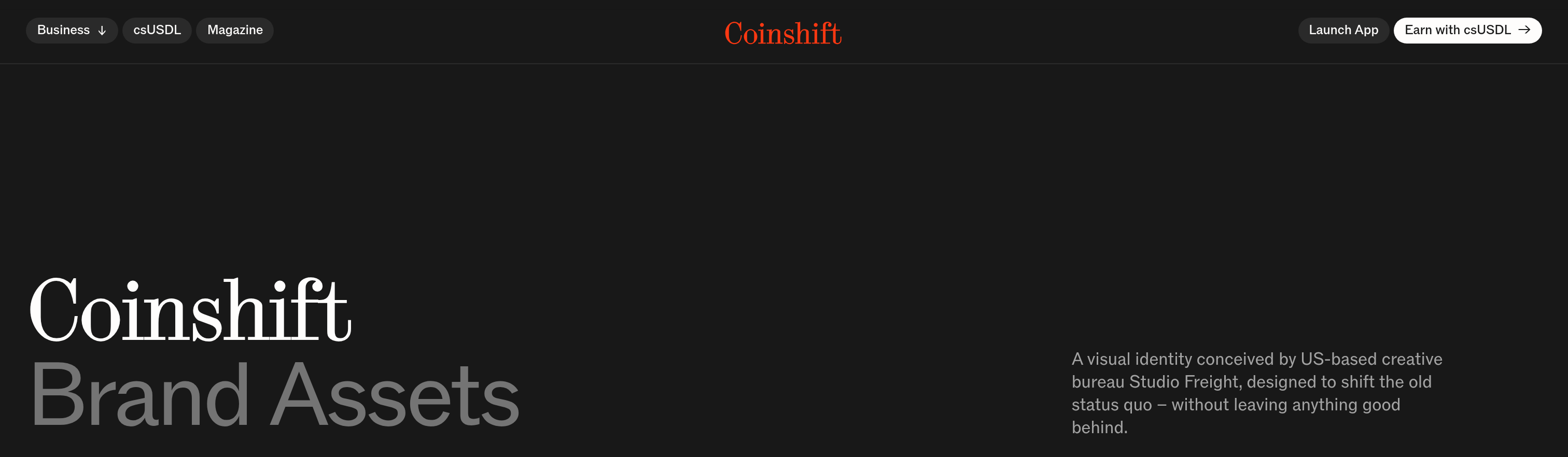 Coinshift Hero design