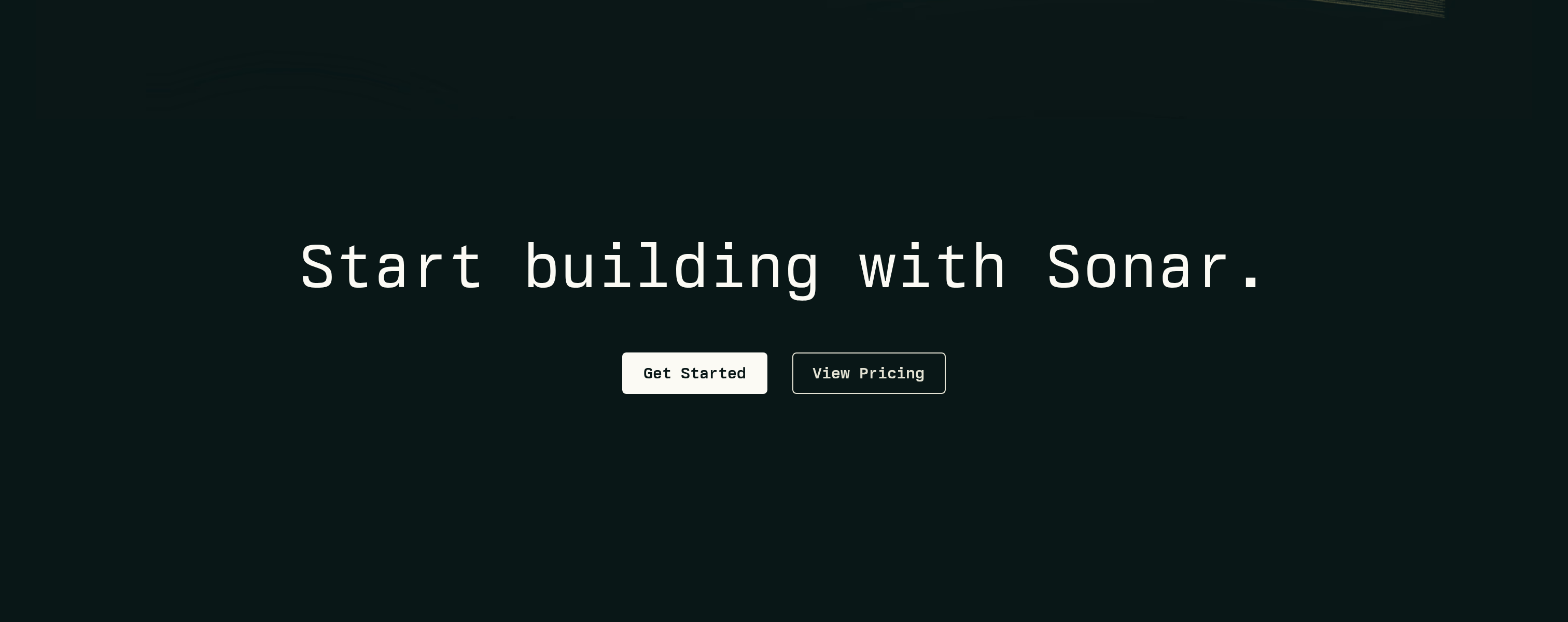 Sonar Call to Action design