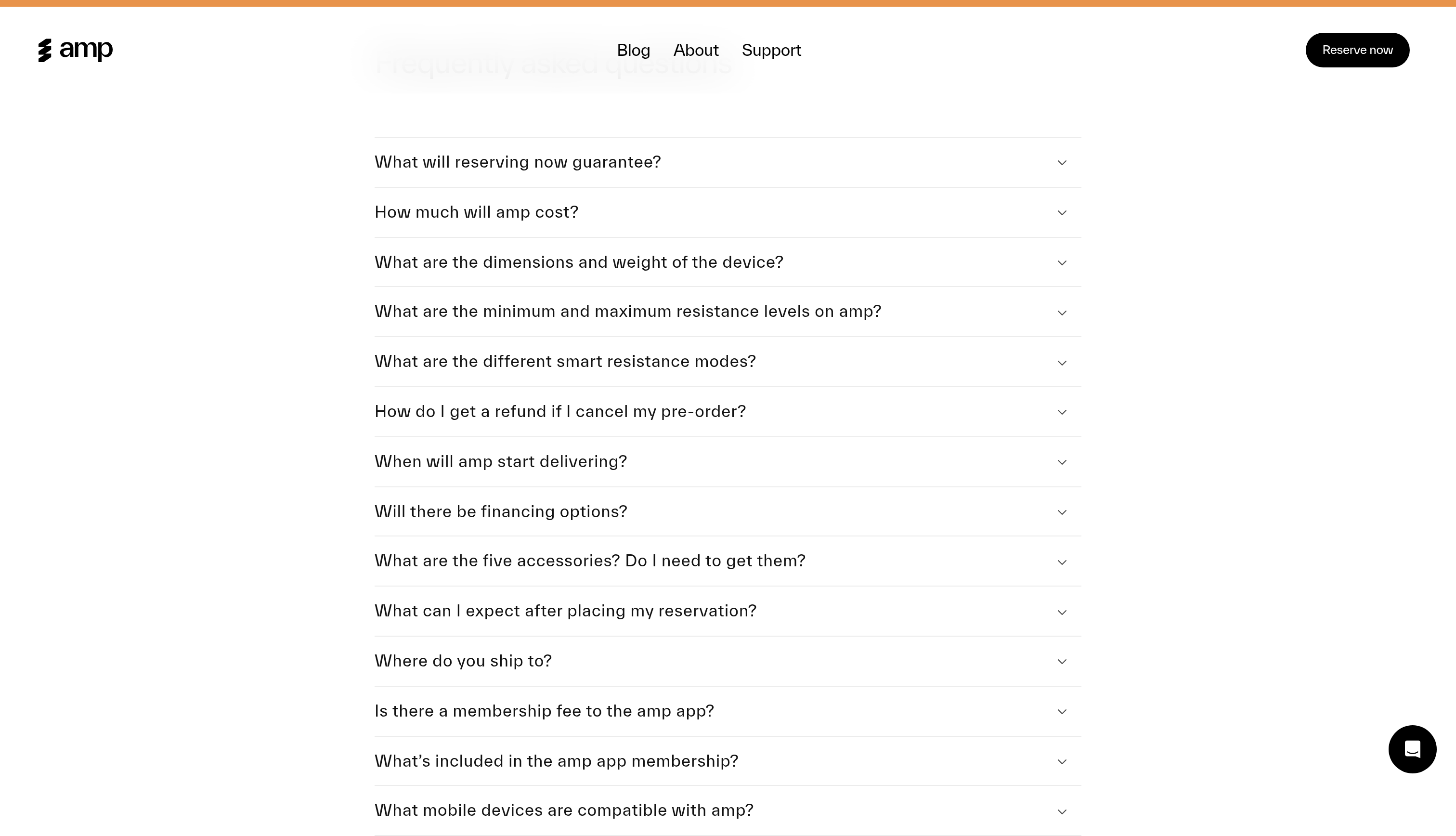 Amp FAQ design