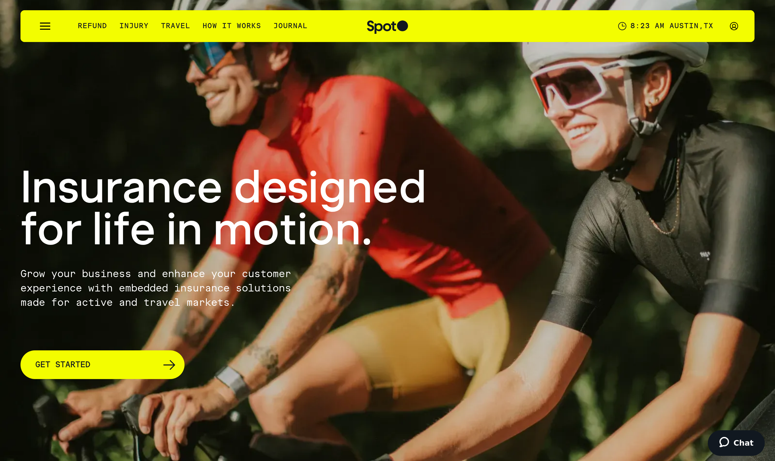 Spot Insurance Hero design