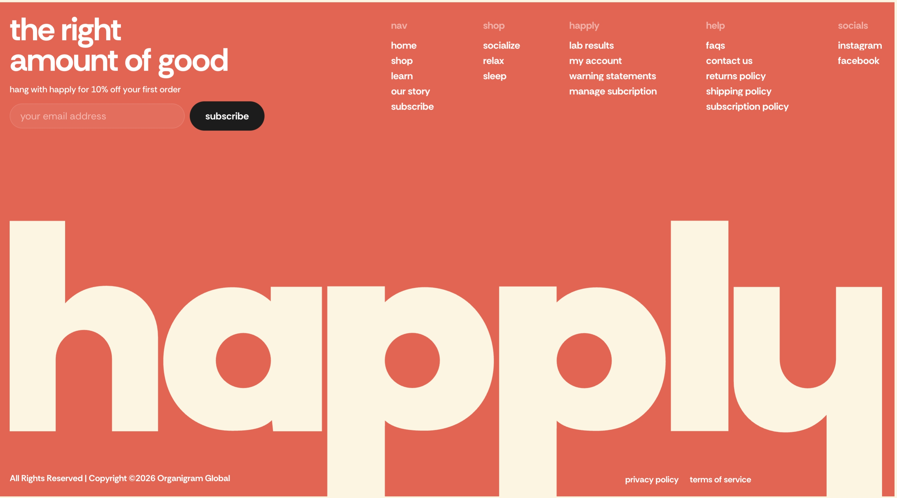 Happly Footer design