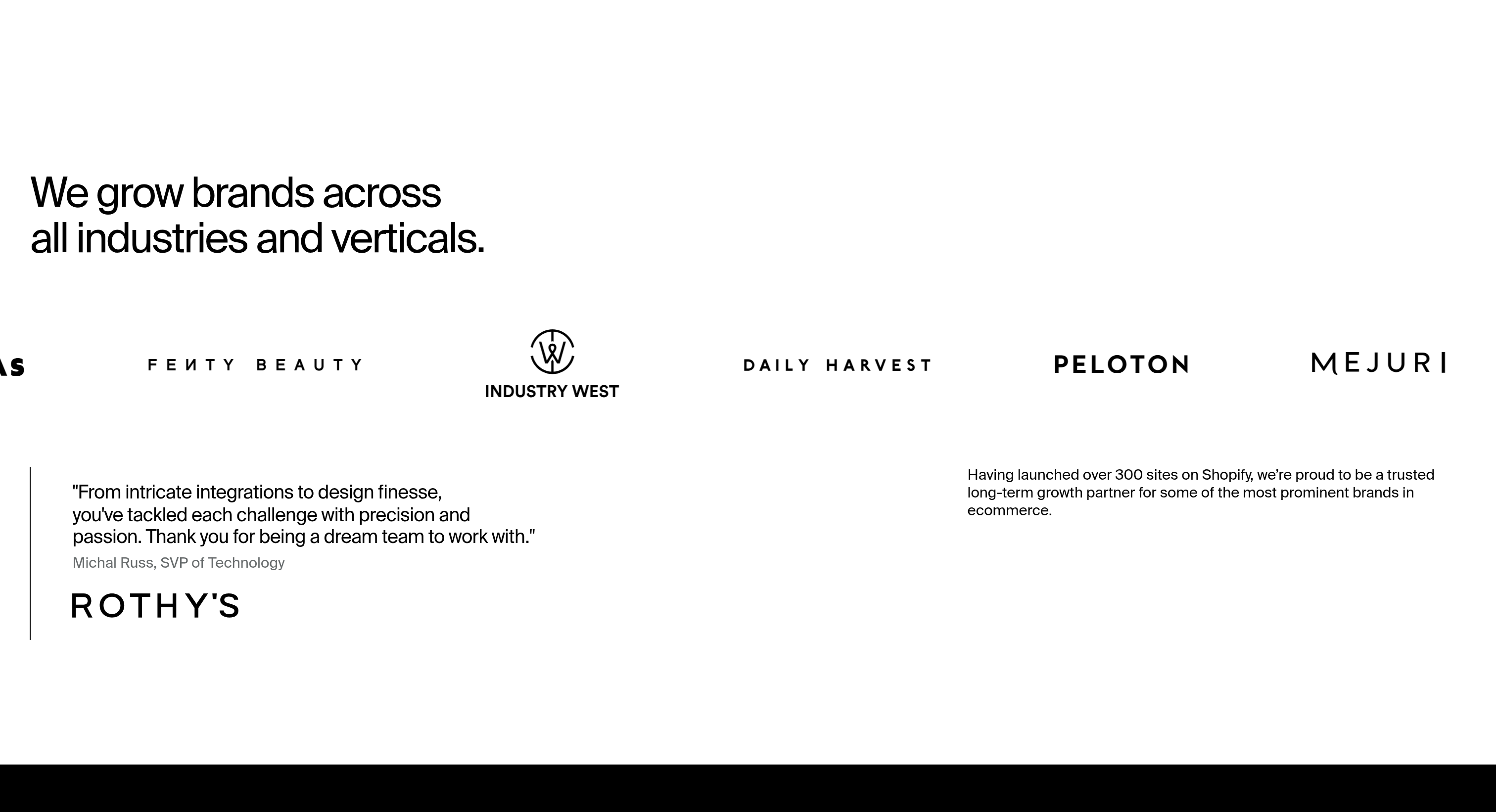 Half Helix Testimonial design