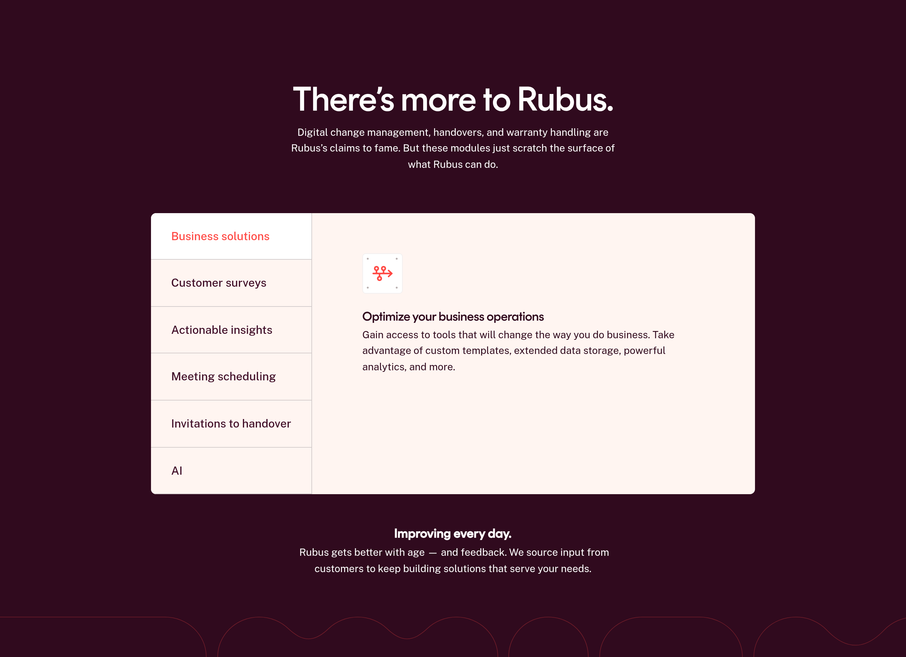 Rubus Feature design