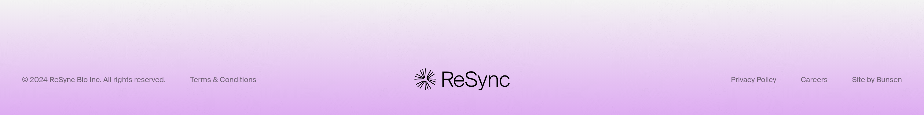 ReSync Footer design