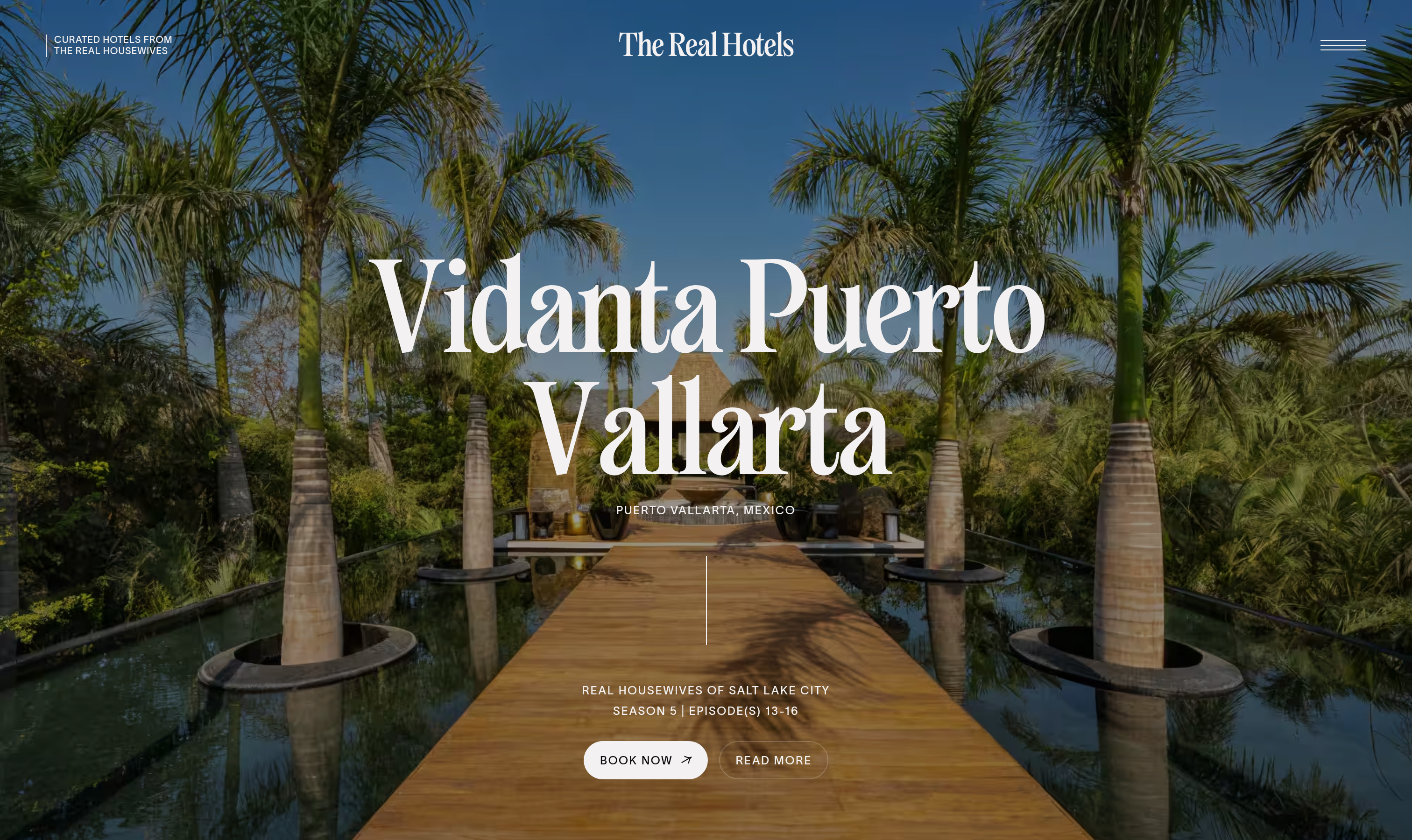 The Real Hotels Hero design