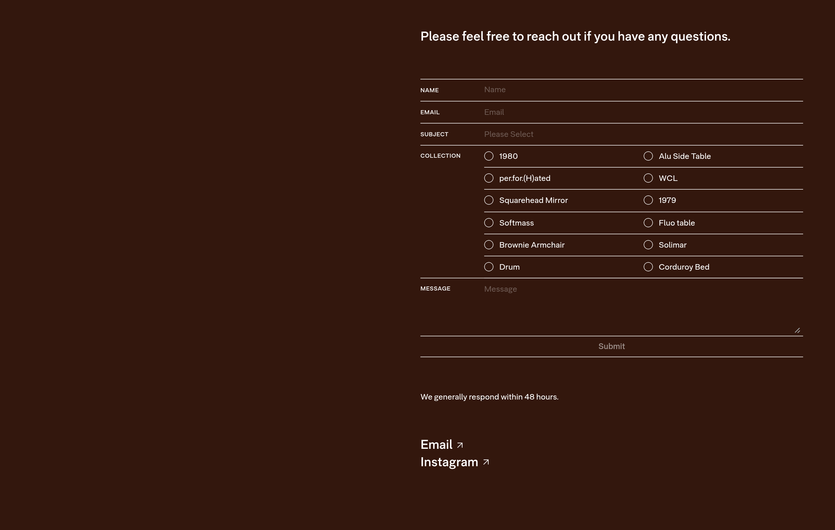 Will Choui Contact design