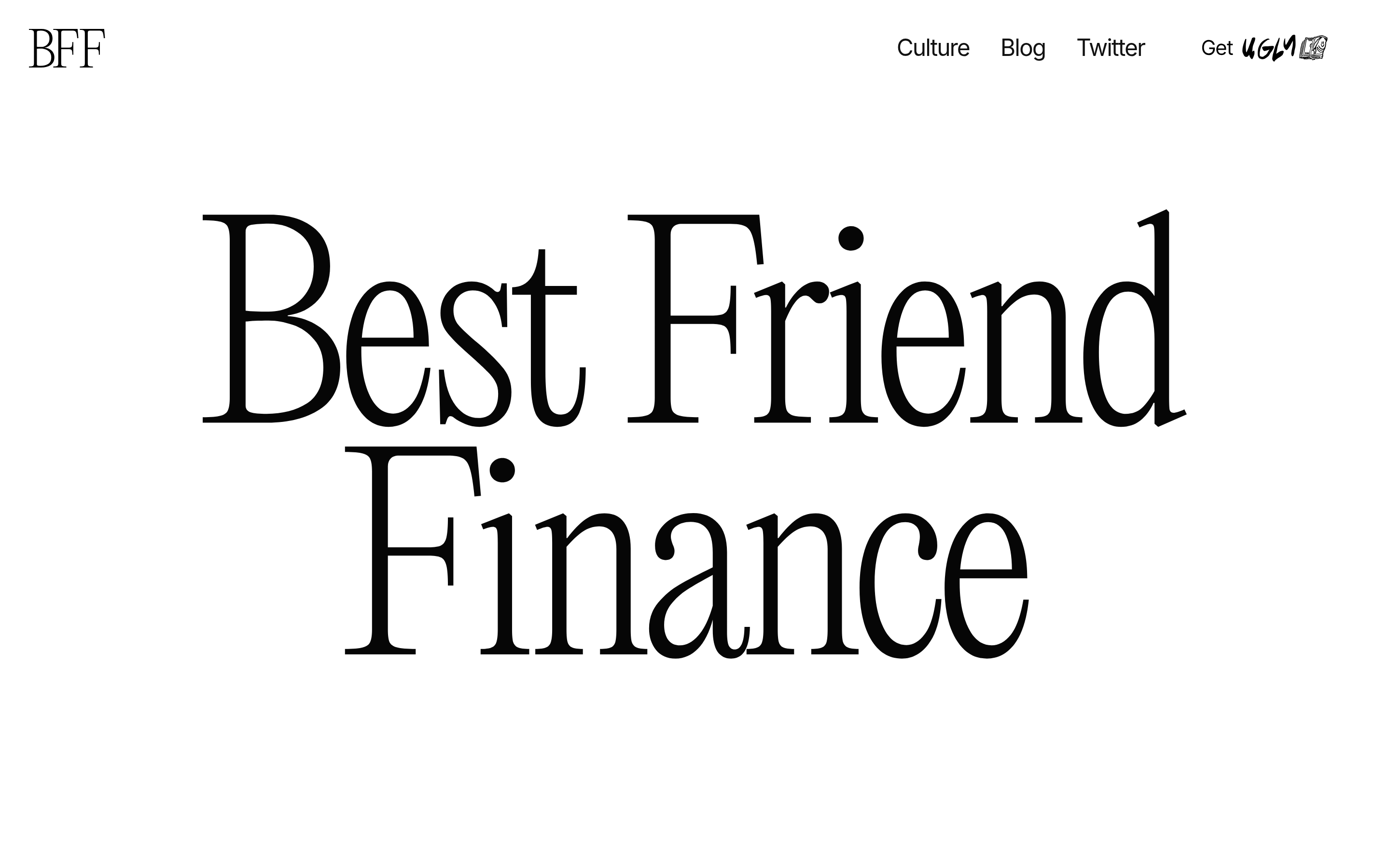 Best Friend Finance Hero design