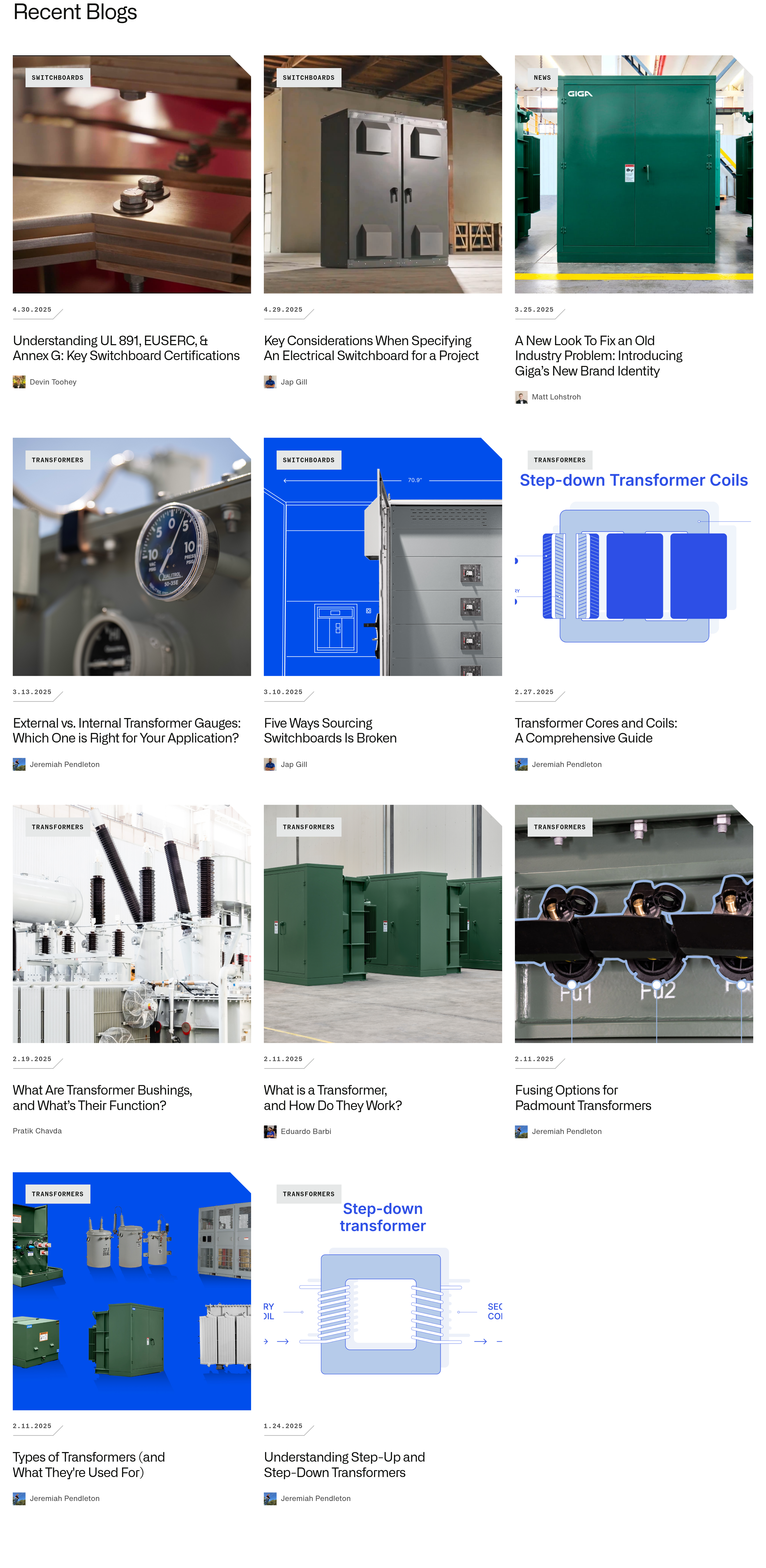 Articles section preview