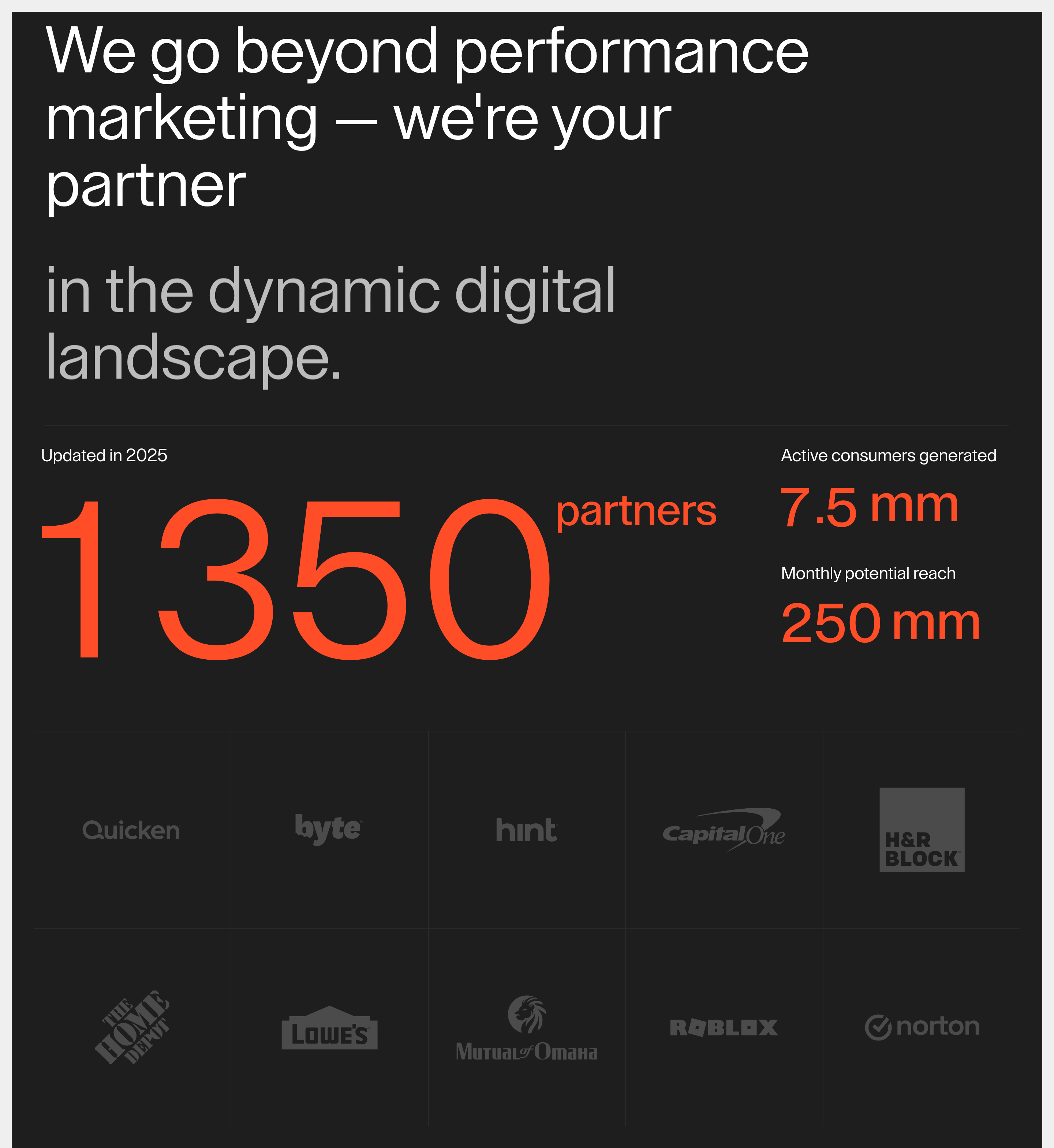 Client Logos section preview