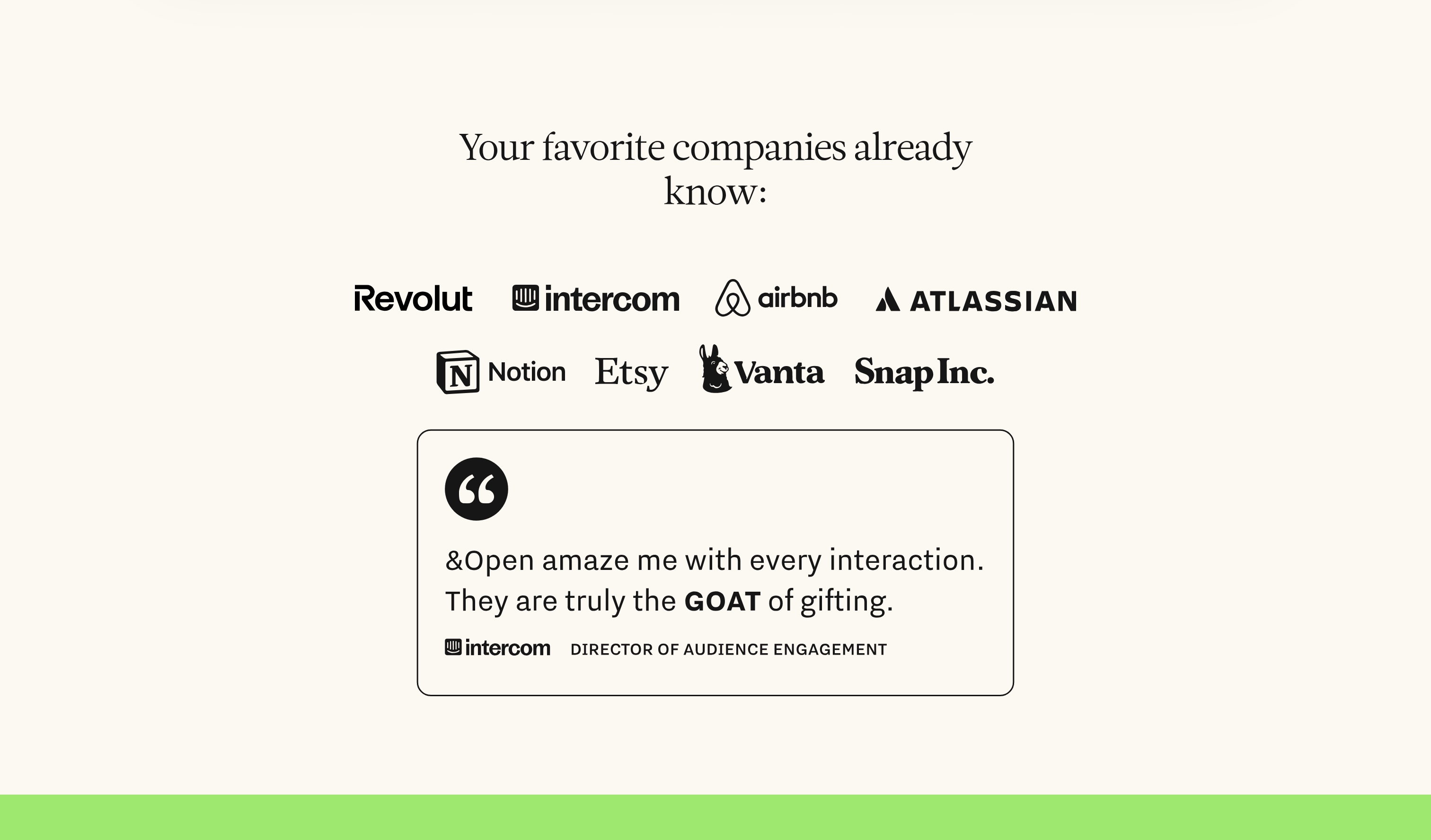 &Open Featured Content design