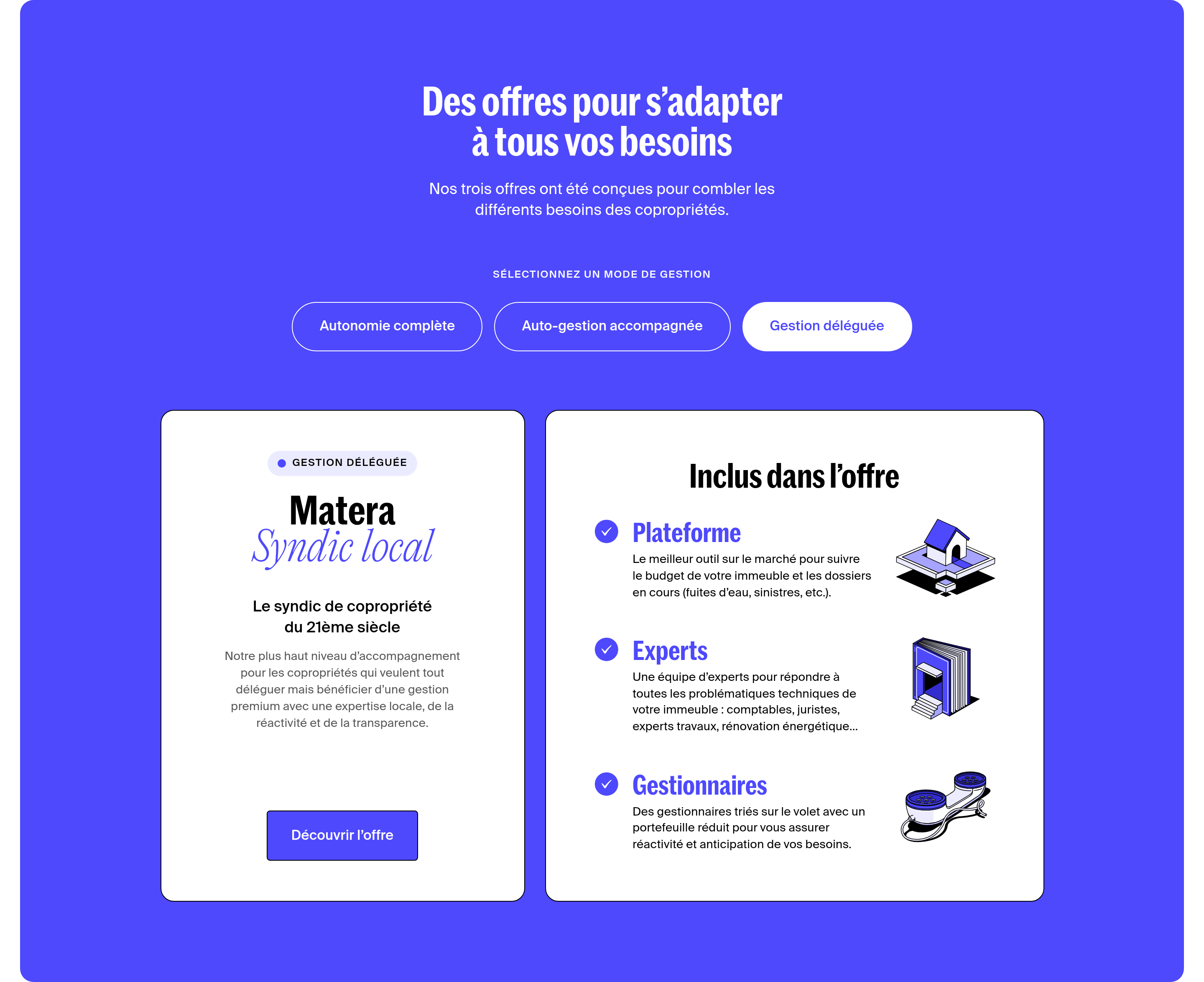 Matera Feature design