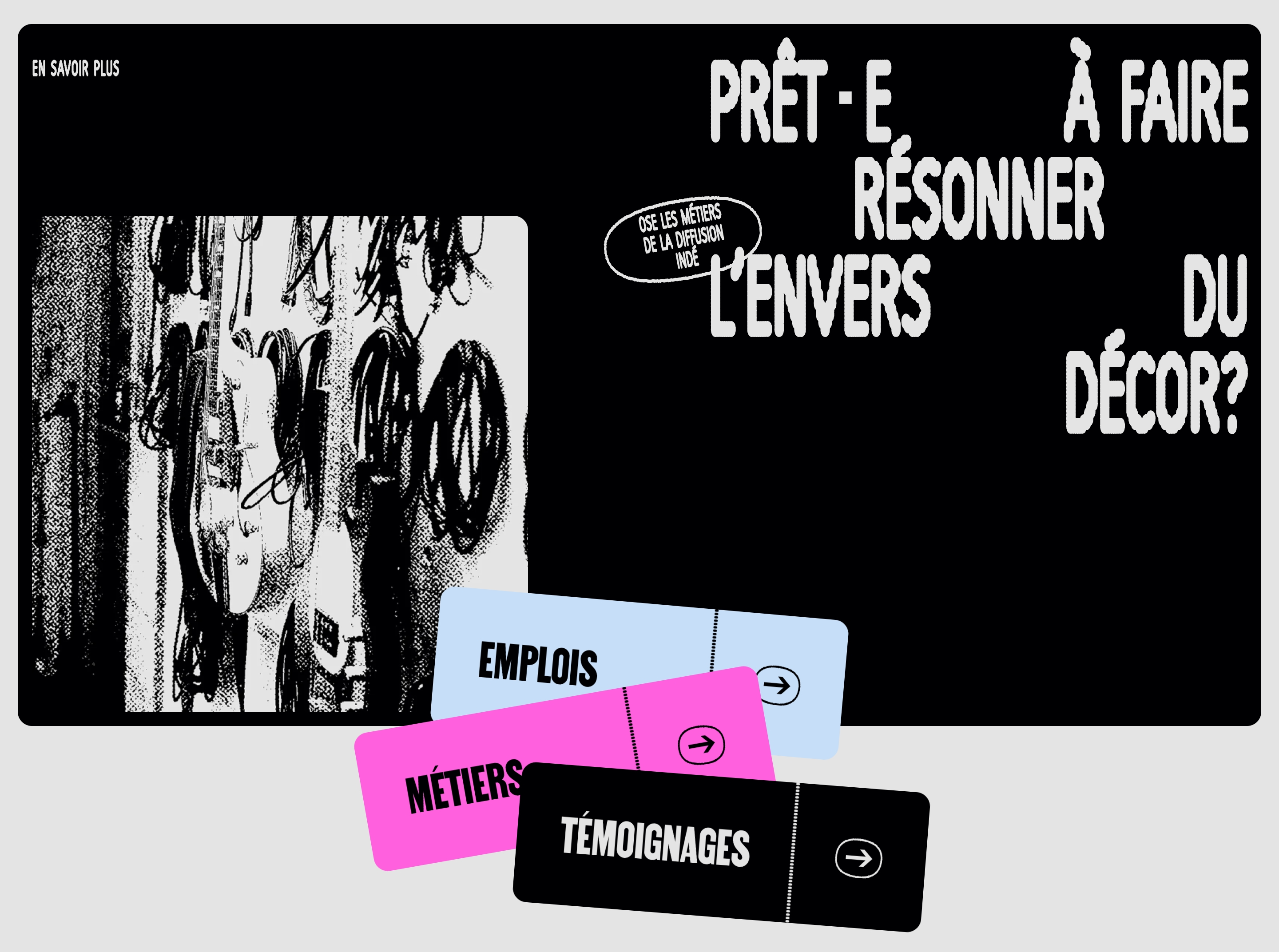 Scenes de Musique Alternatives du Quebec Hero design