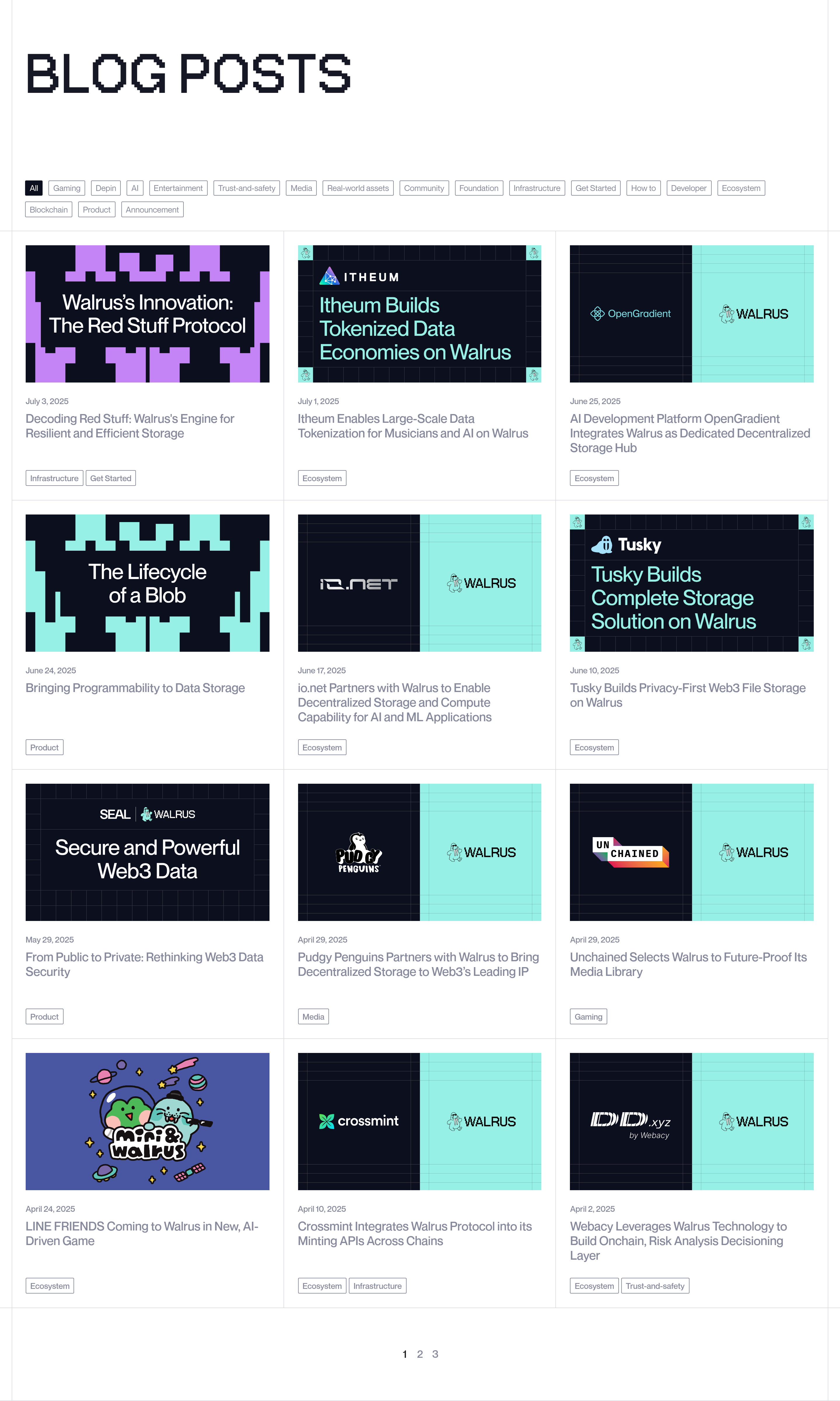 Walrus Blog design