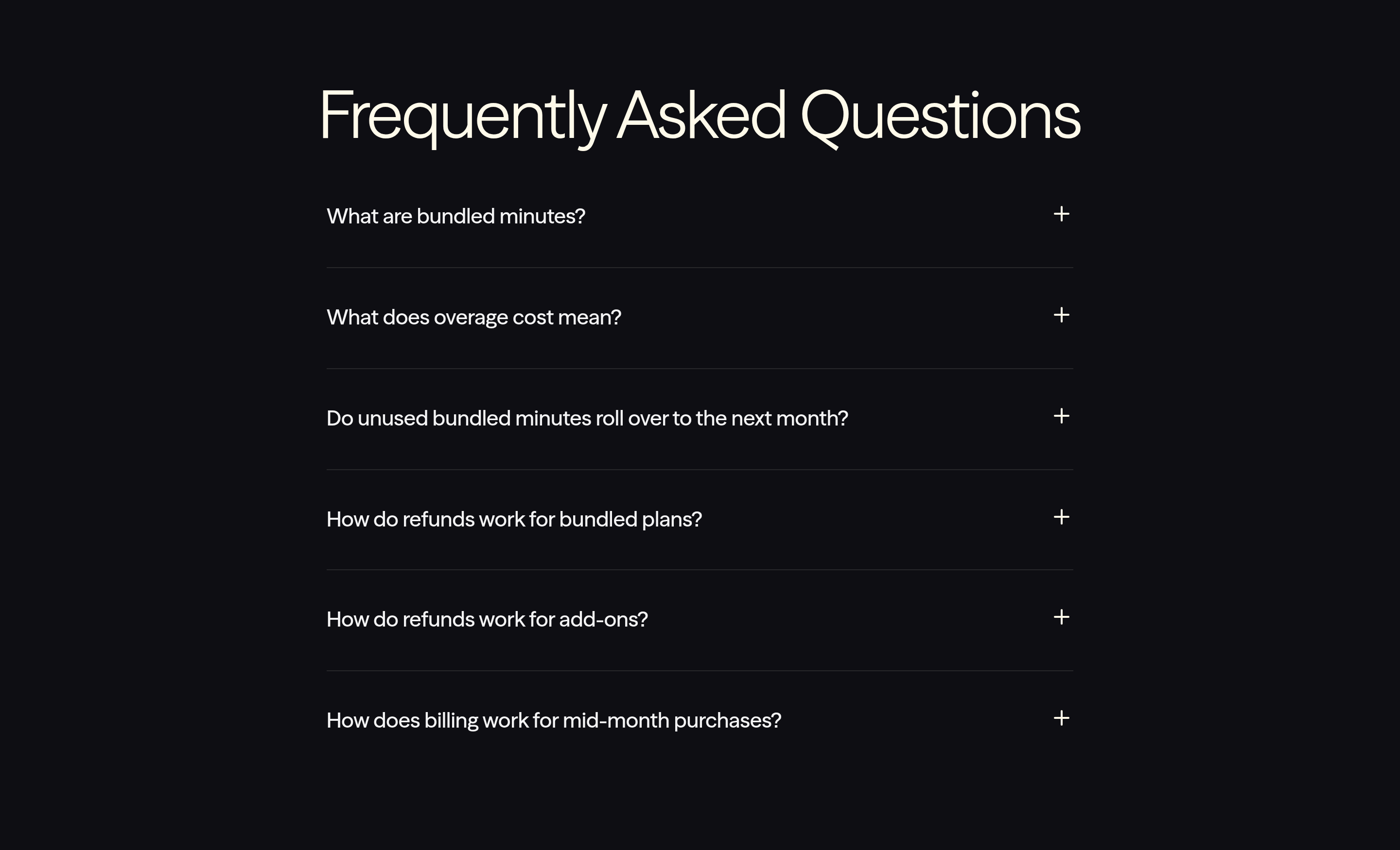 Vapi FAQ design
