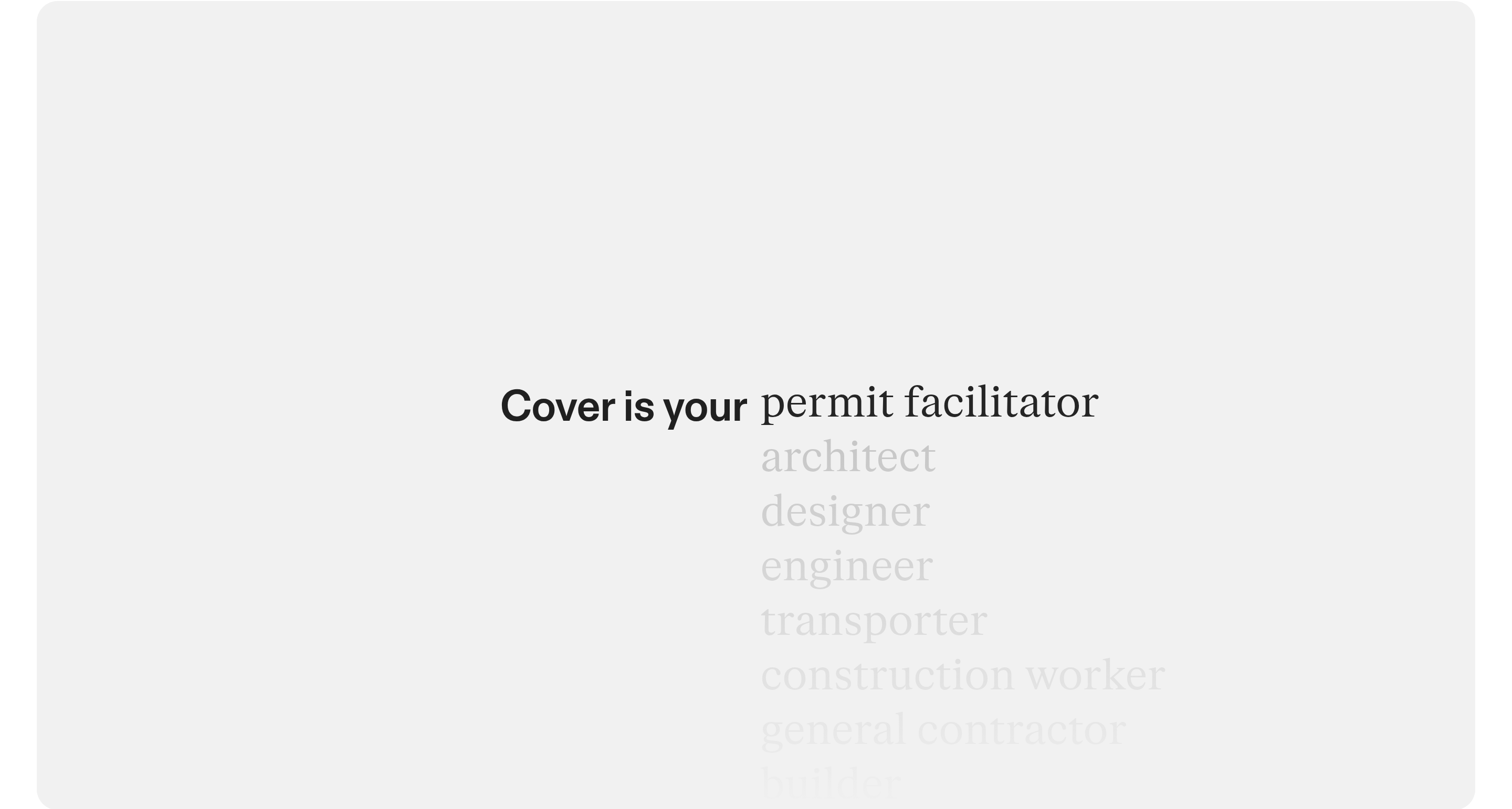 Cover Benefits design