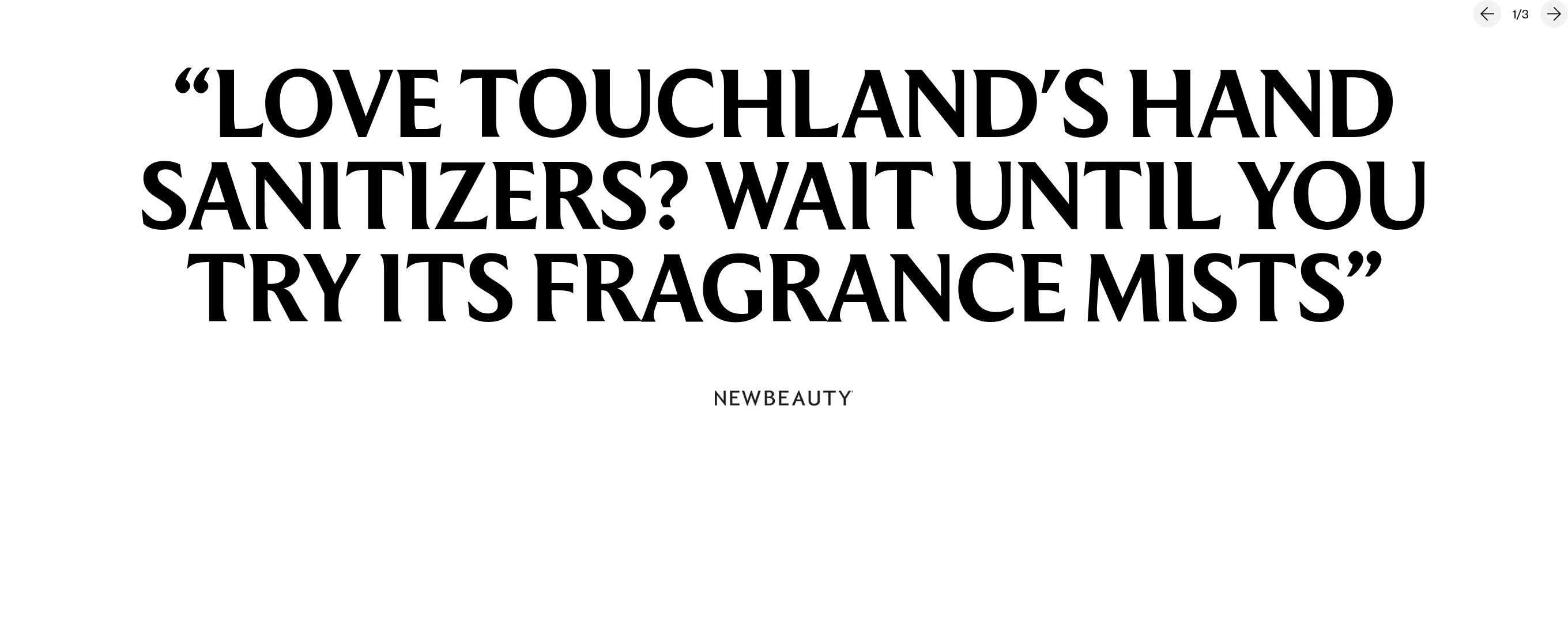 Touchland Testimonial design