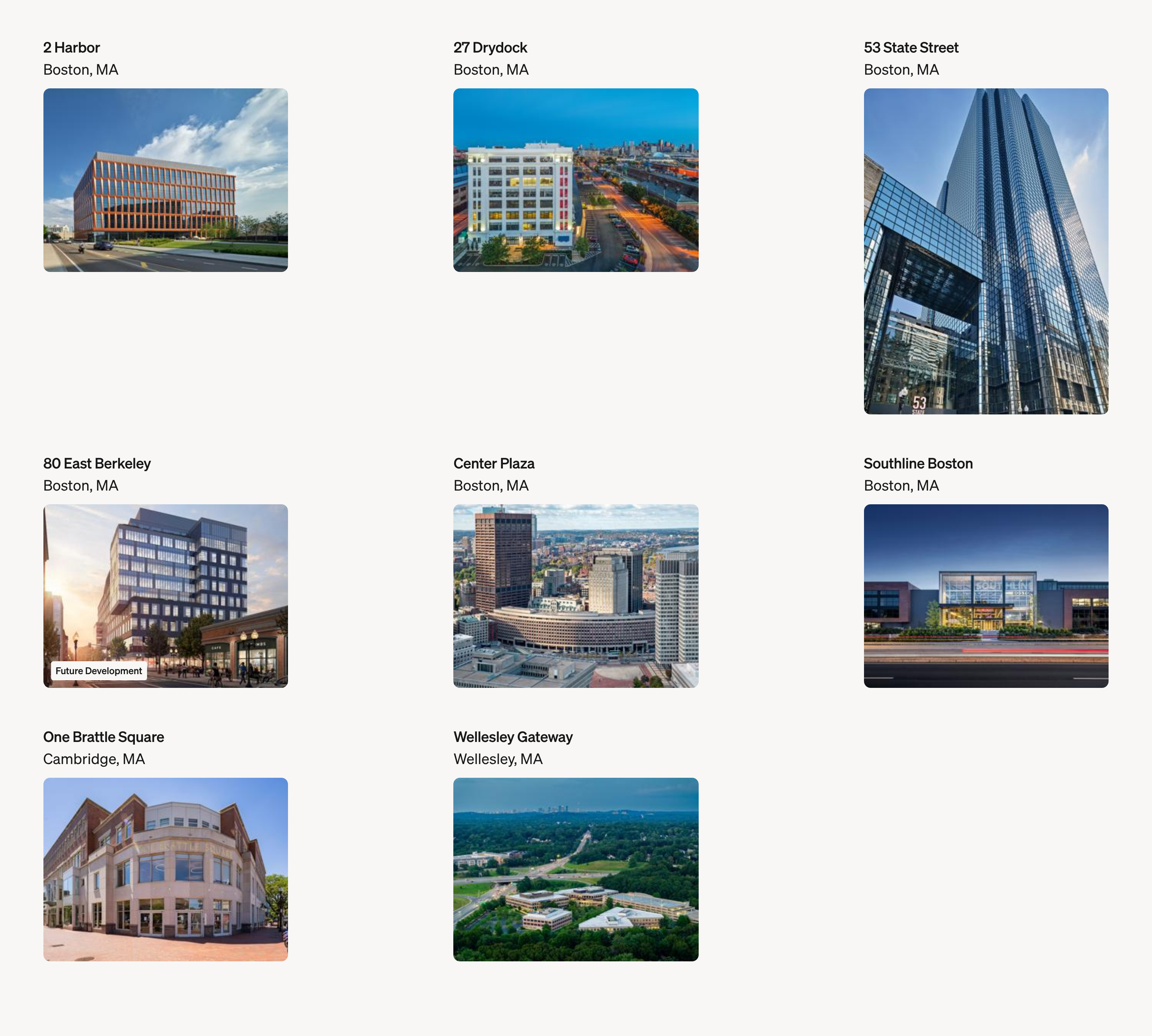 Beacon Capital Partners List design