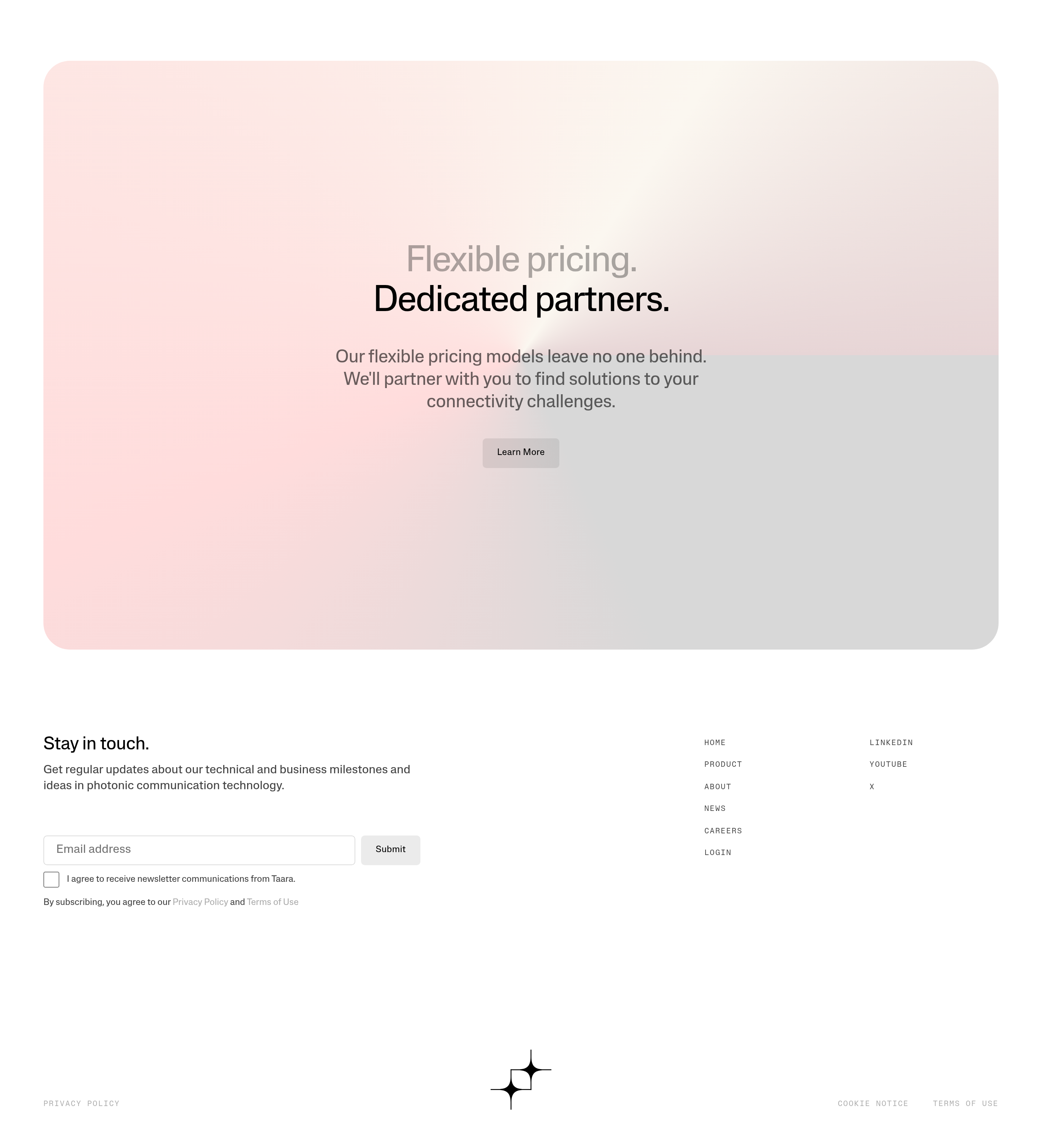 Taara Footer design