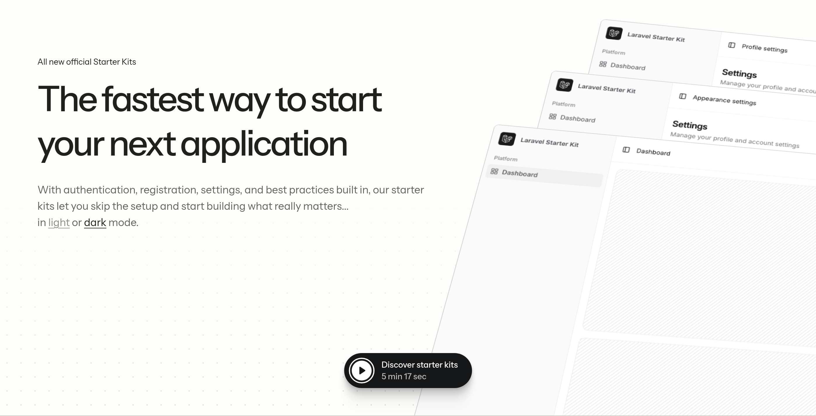 Laravel Call to Action design